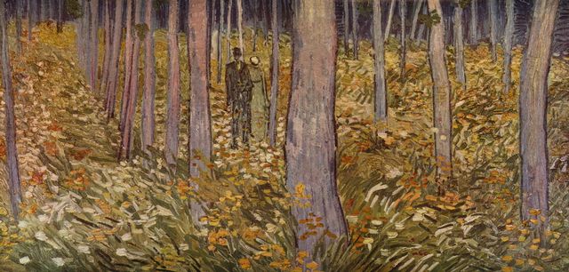 Vincent Willem van Gogh: Paar beim Waldspaziergang