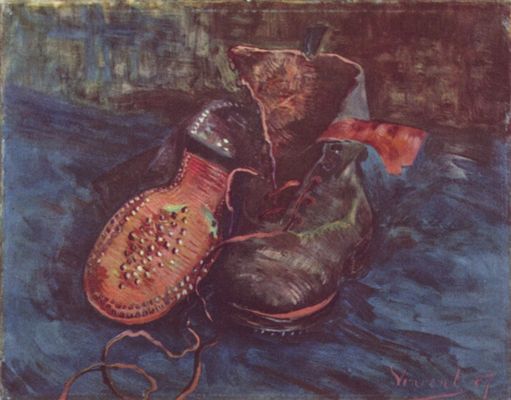 Vincent Willem van Gogh: Stilleben, Ein Paar Schuhe