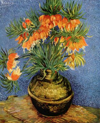 Vincent Willem van Gogh: Stilleben mit Kaiserkronen in einer Bronzevase