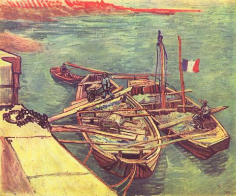 Vincent Willem van Gogh: Vertute Boote mit Sand