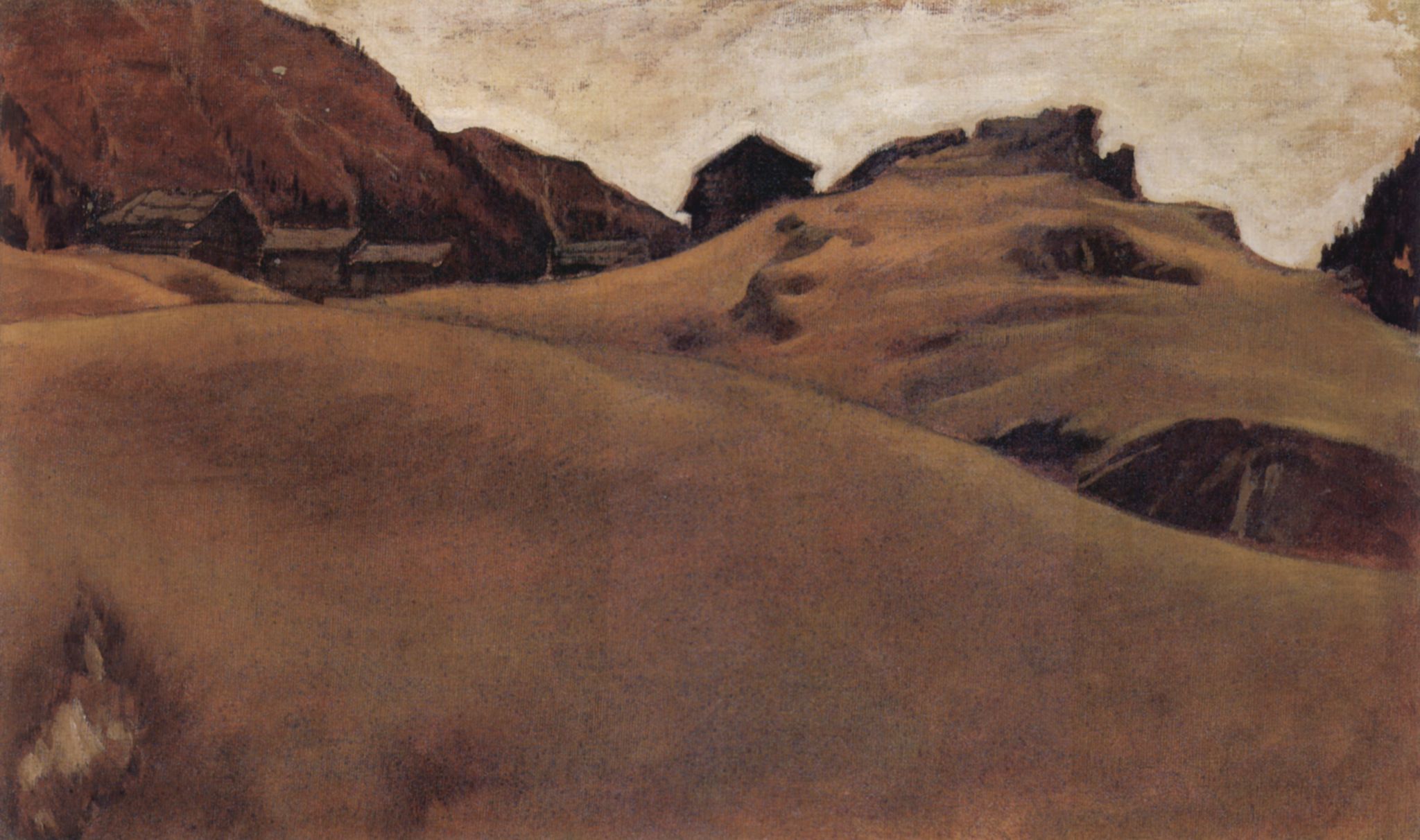 Albin Egger-Lienz: Almlandschaft im tztal