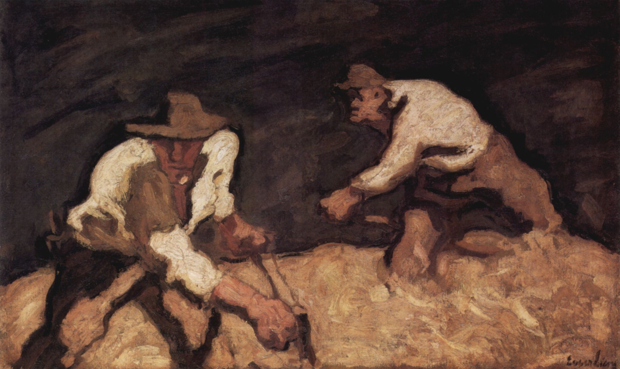 Albin Egger-Lienz: Die Schnitter (Die Begmher bei aufsteigendem Gewitter)