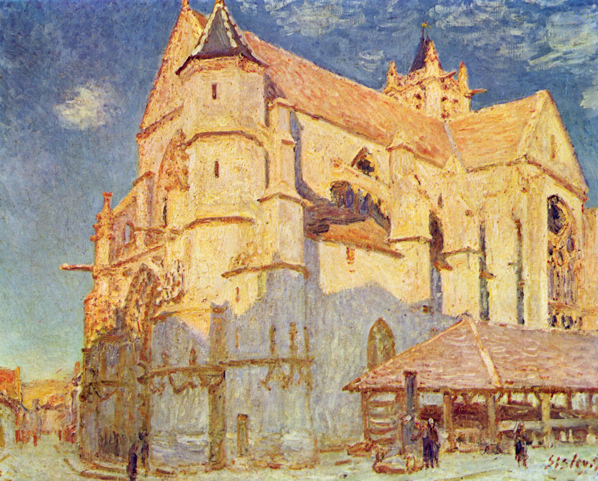 Alfred Sisley: Kirche von Moret