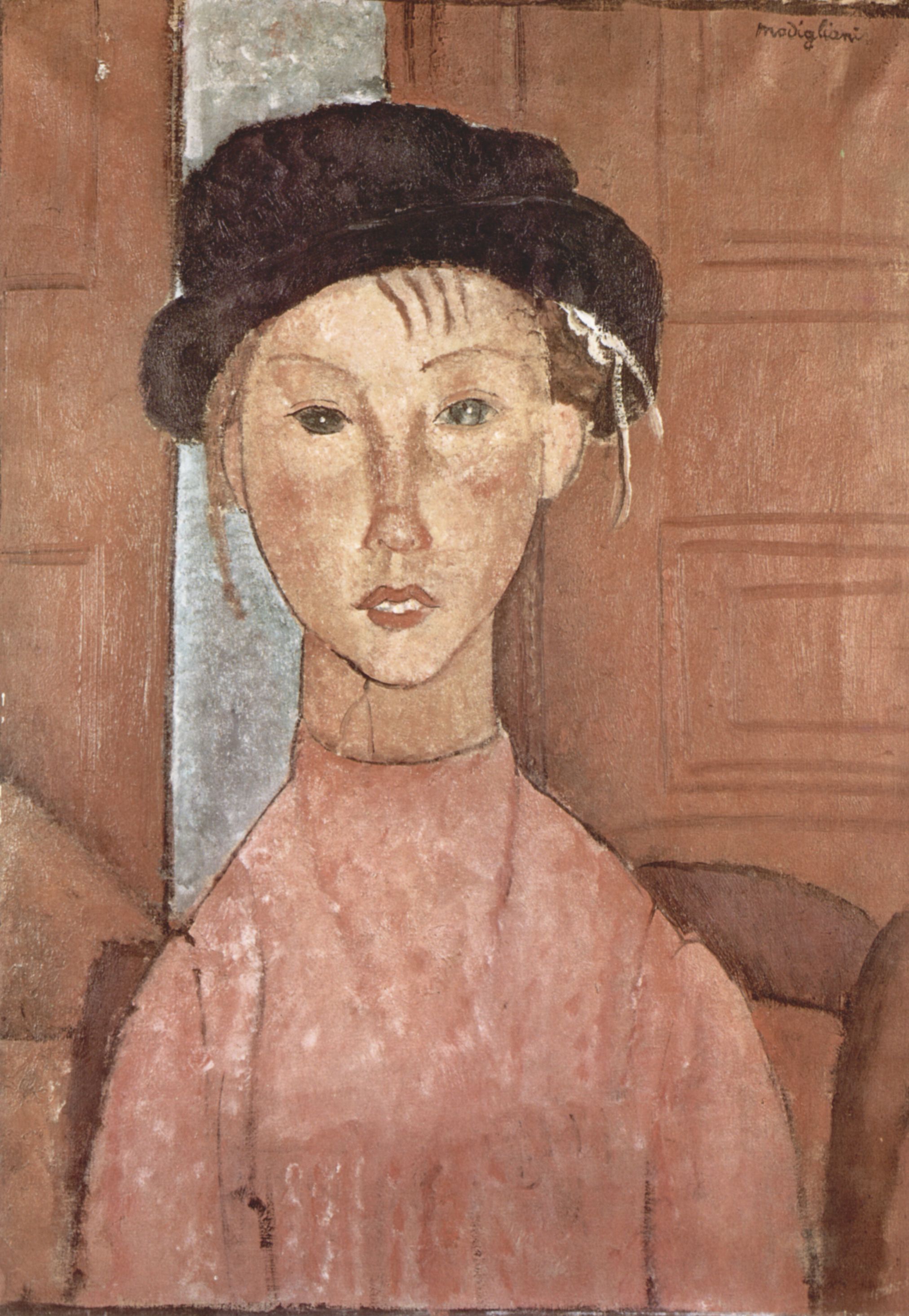 Amadeo Modigliani: Mdchen mit Hut