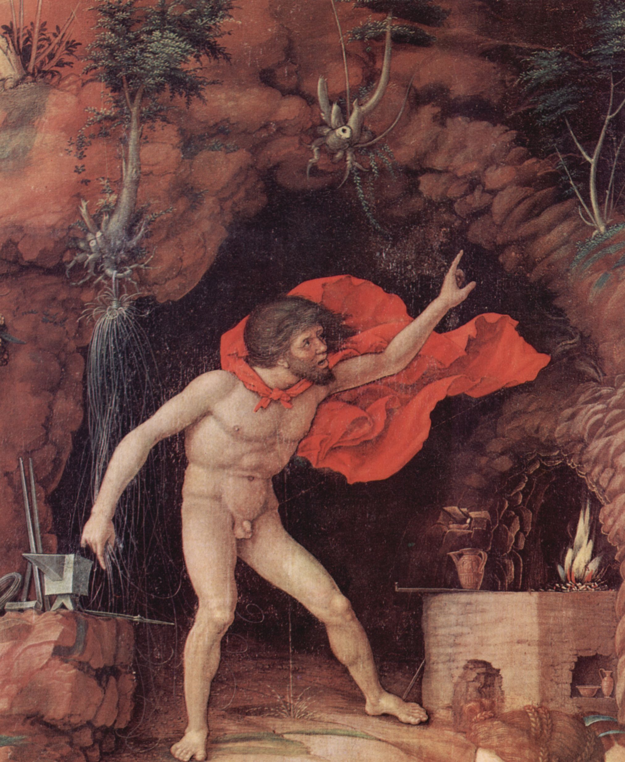 Andrea Mantegna: Der Parna, Detail