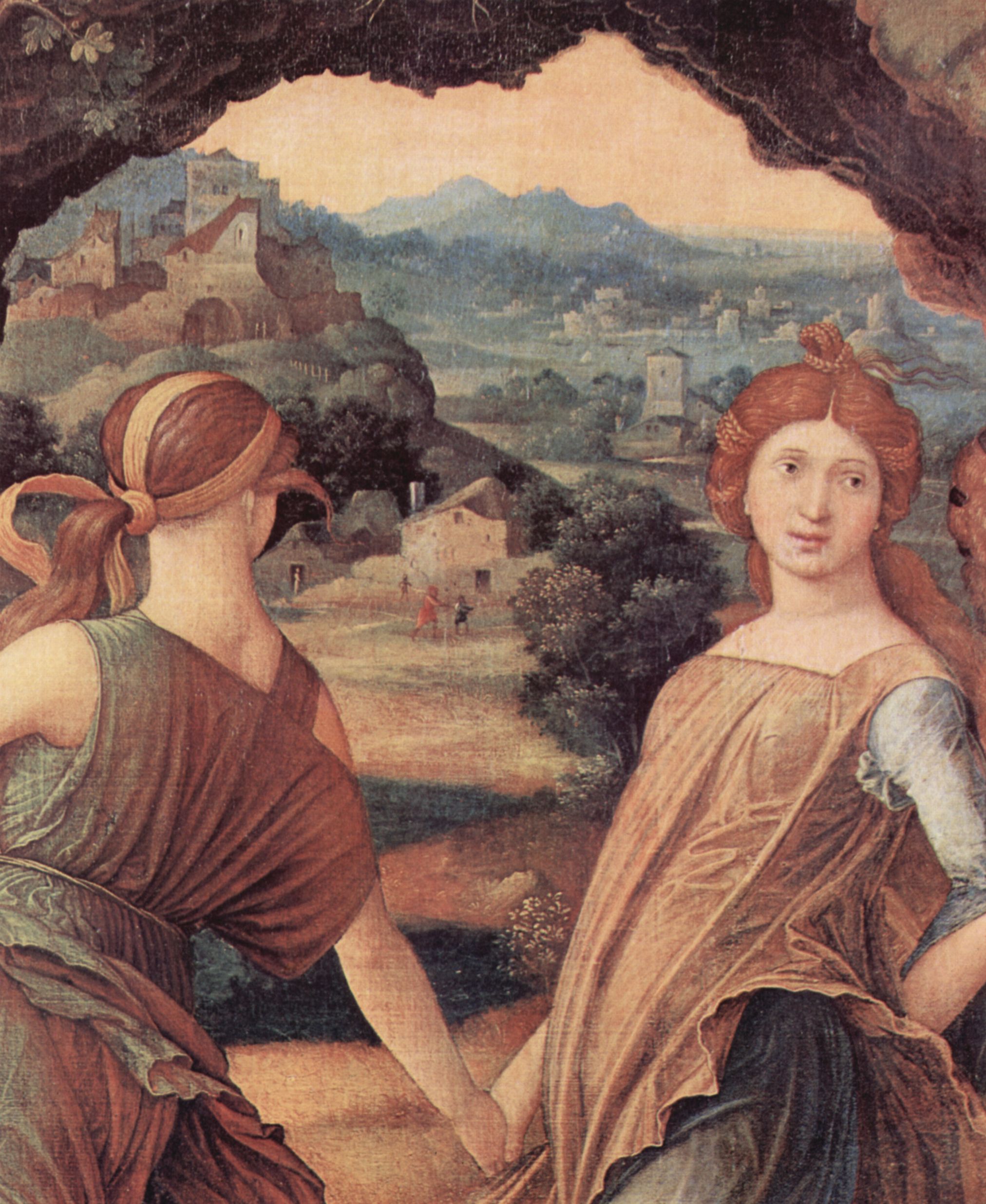 Andrea Mantegna: Der Parna, Detail