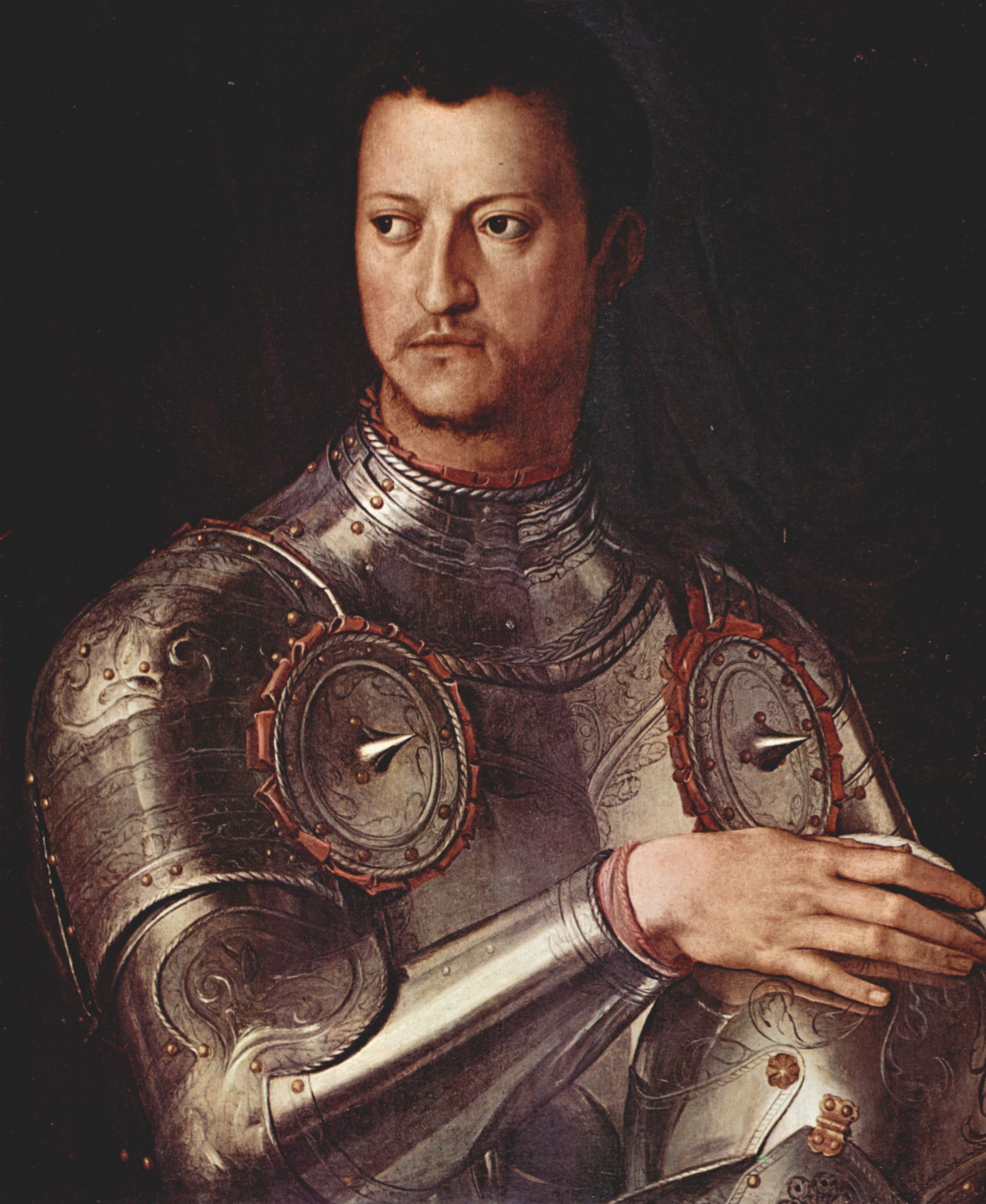 Angelo Bronzino: Portrt Cosimo I. de Medici in Rstung