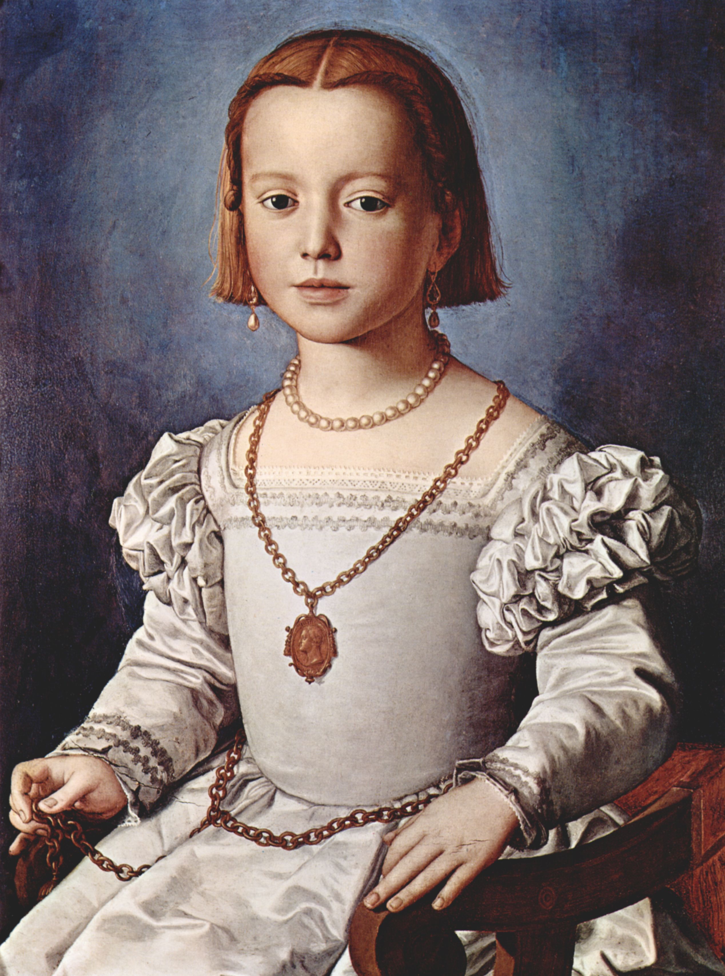 Angelo Bronzino: Portrt der Bia de Medici, Tochter Cosimo I. de Medici