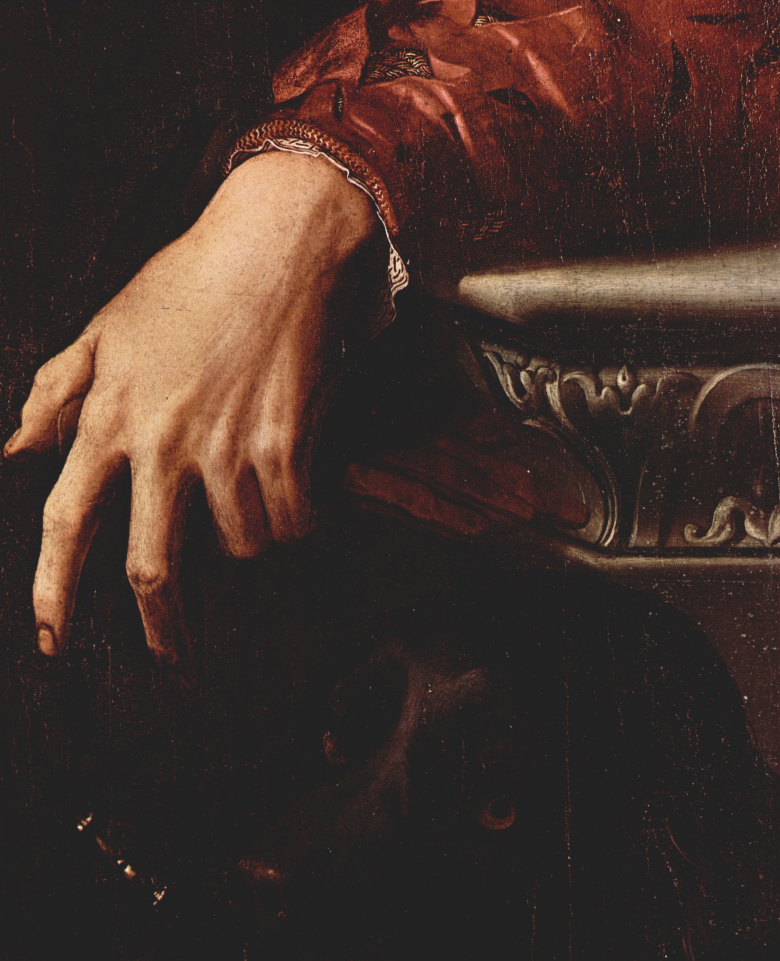 Angelo Bronzino: Portrt des Bartolomeo Panciatichi, Detail
