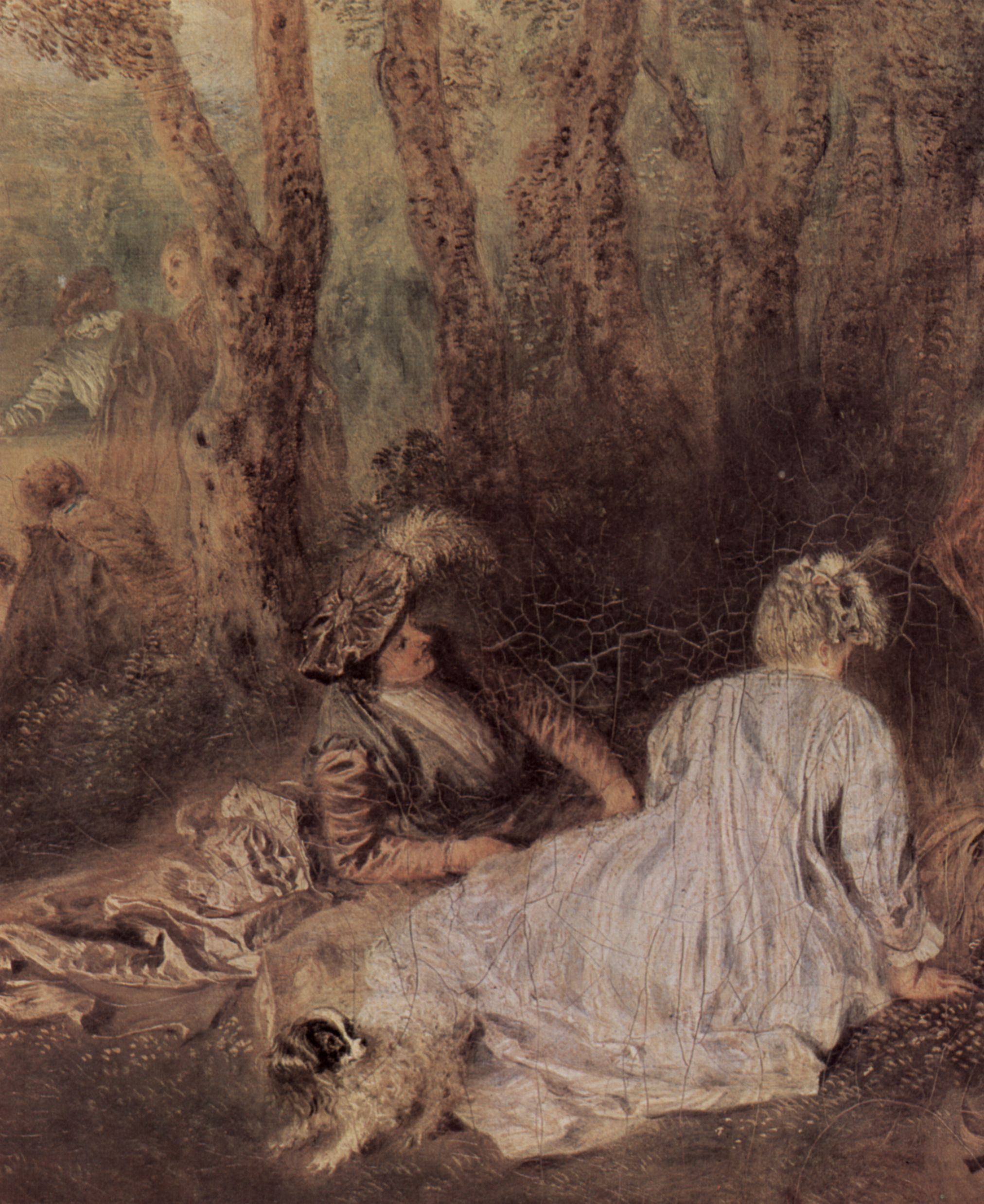 Antoine Watteau: Ftes galantes, Detail