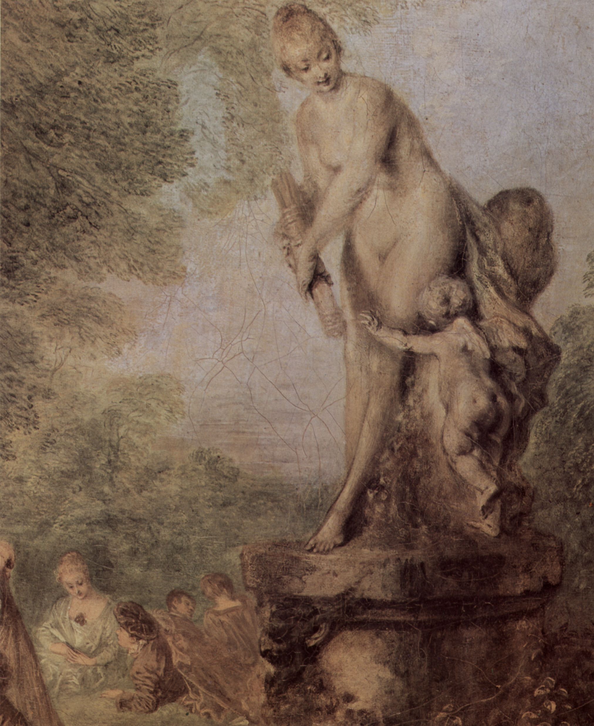 Antoine Watteau: Ftes galantes, Detail