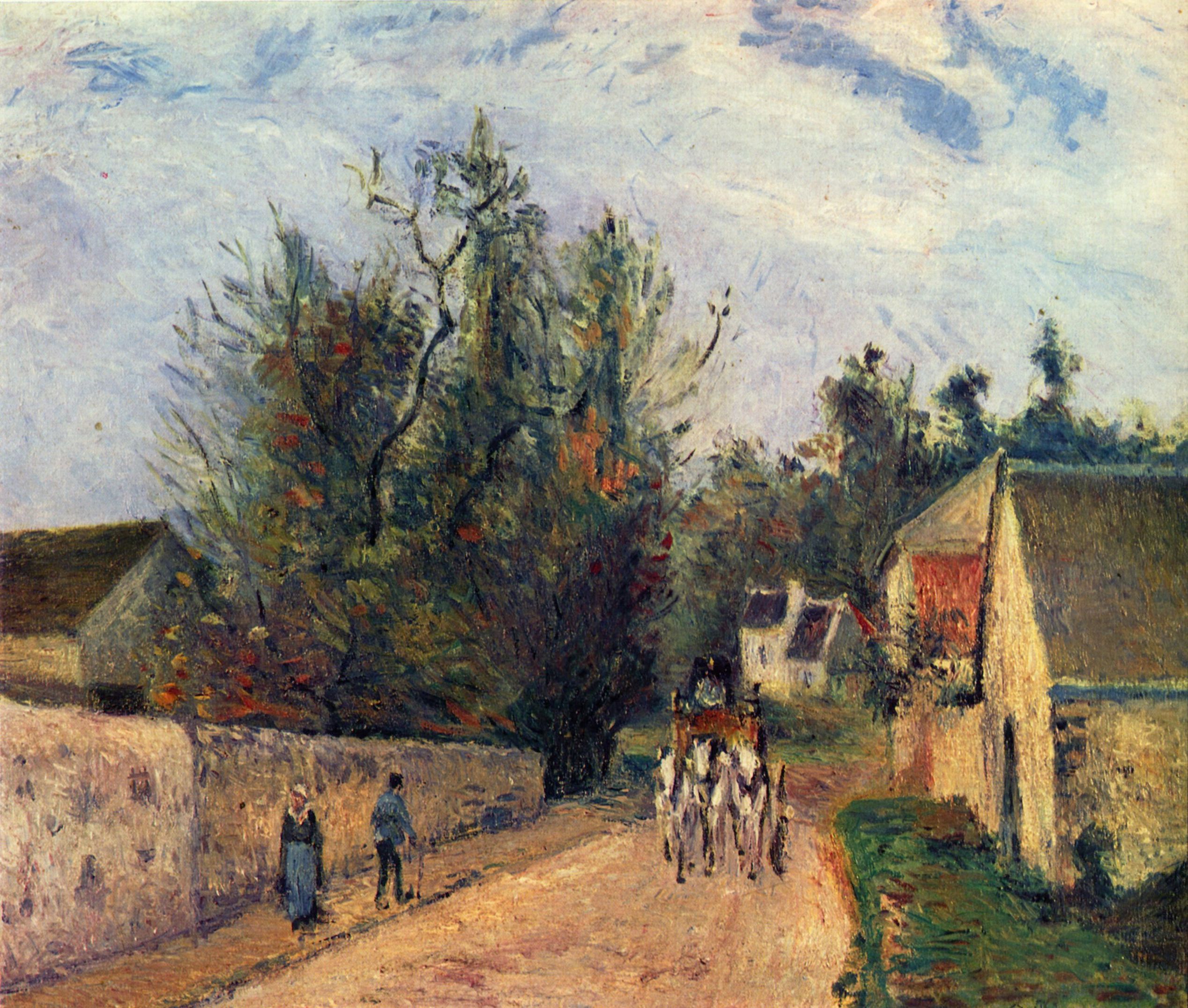 Camille Pissarro: Postkutsche nach Ennery