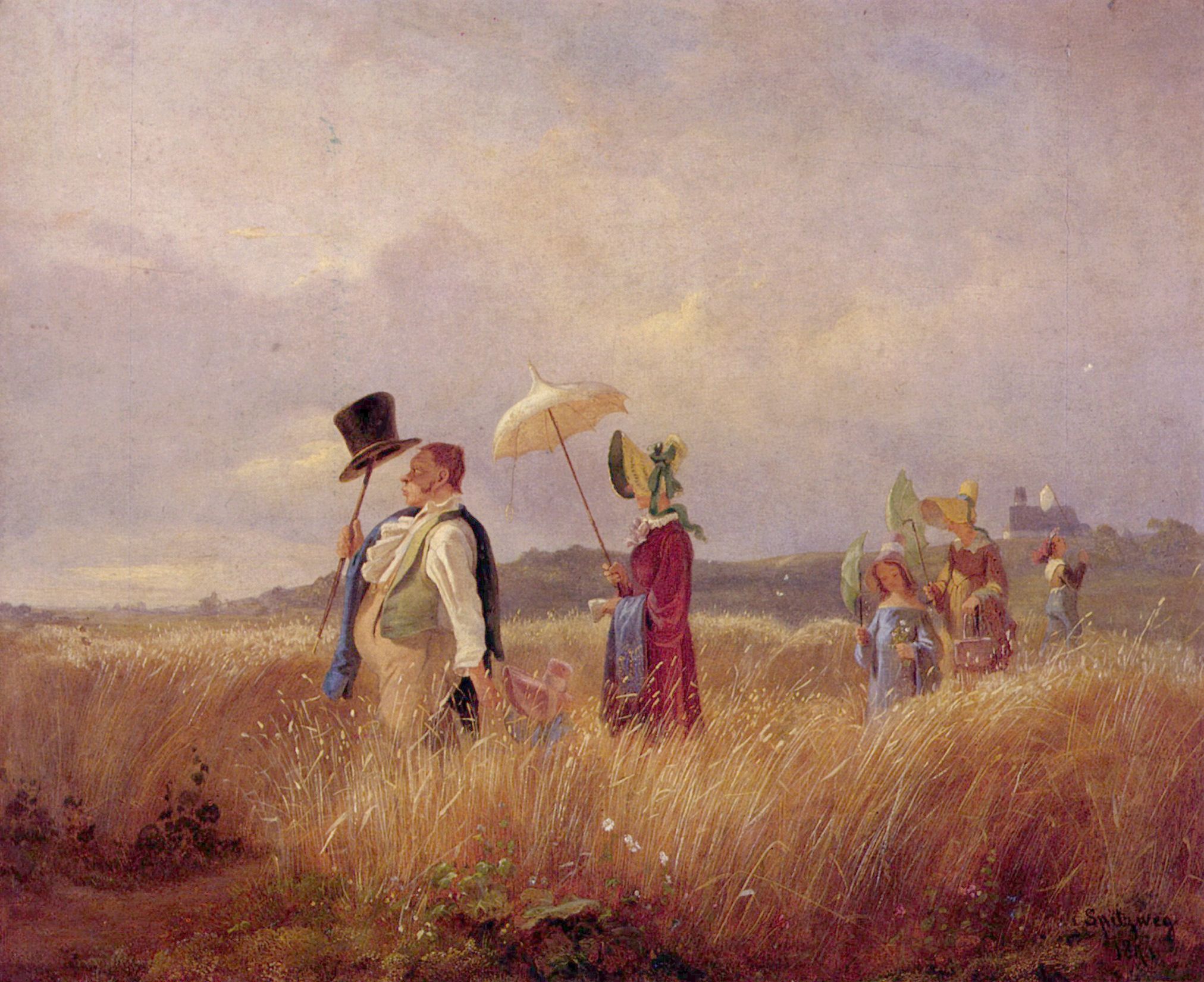 Carl Spitzweg: Der Sonntagsspaziergang