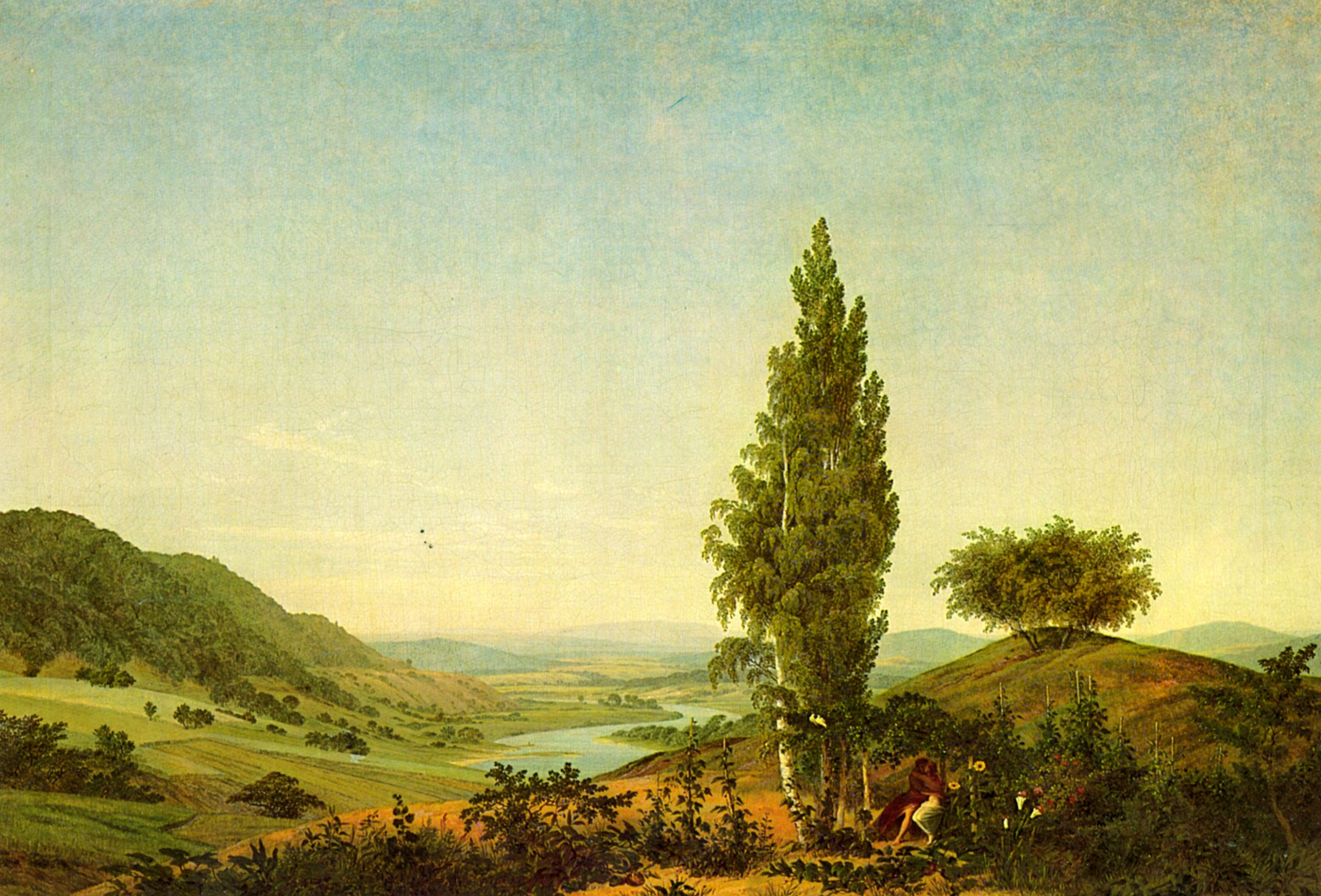 Caspar David Friedrich: Der Sommer (Landschaft mit Liebespaar)