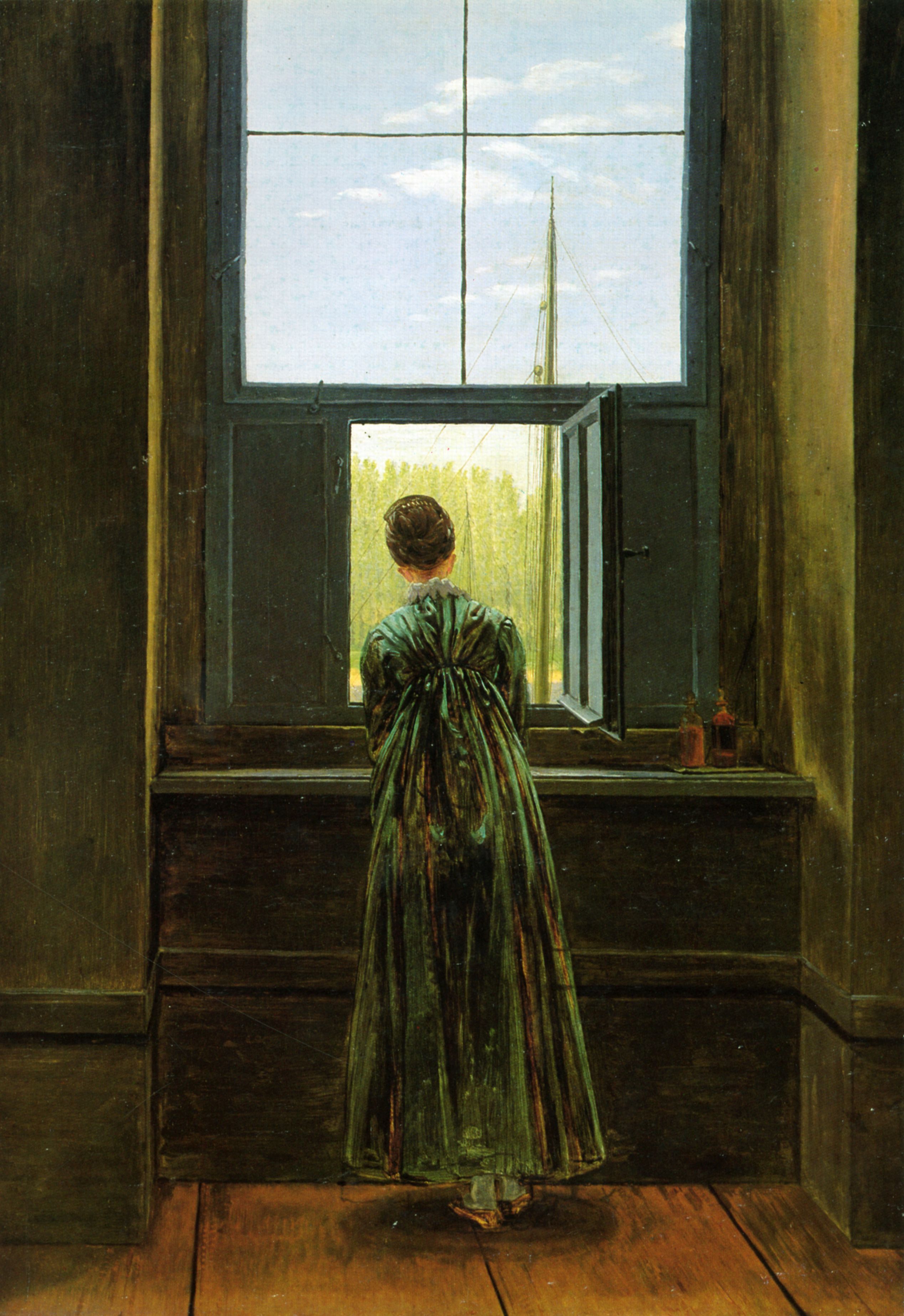 Caspar David Friedrich: Frau am Fenster