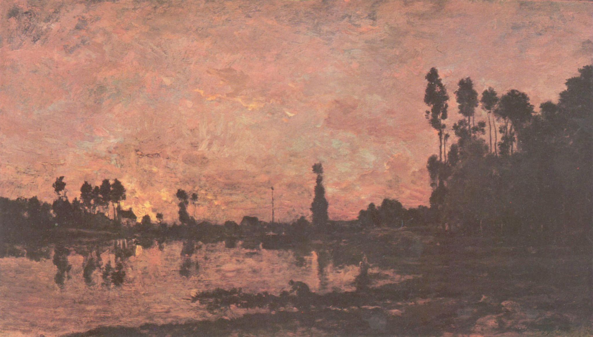 Charles-Franois Daubigny: Sonnenuntergang an der Oise