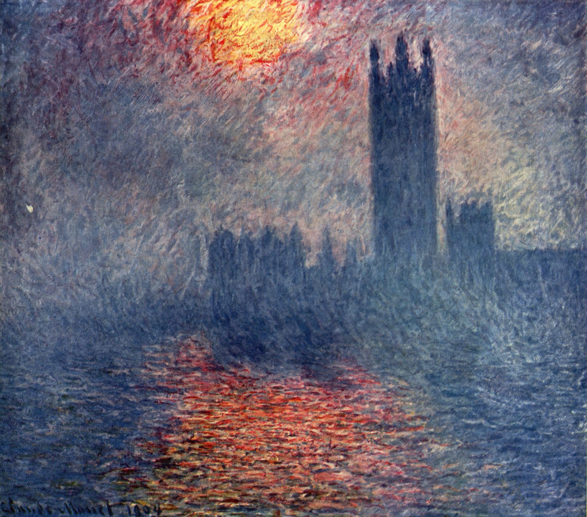Claude Monet: Das Parlament in London