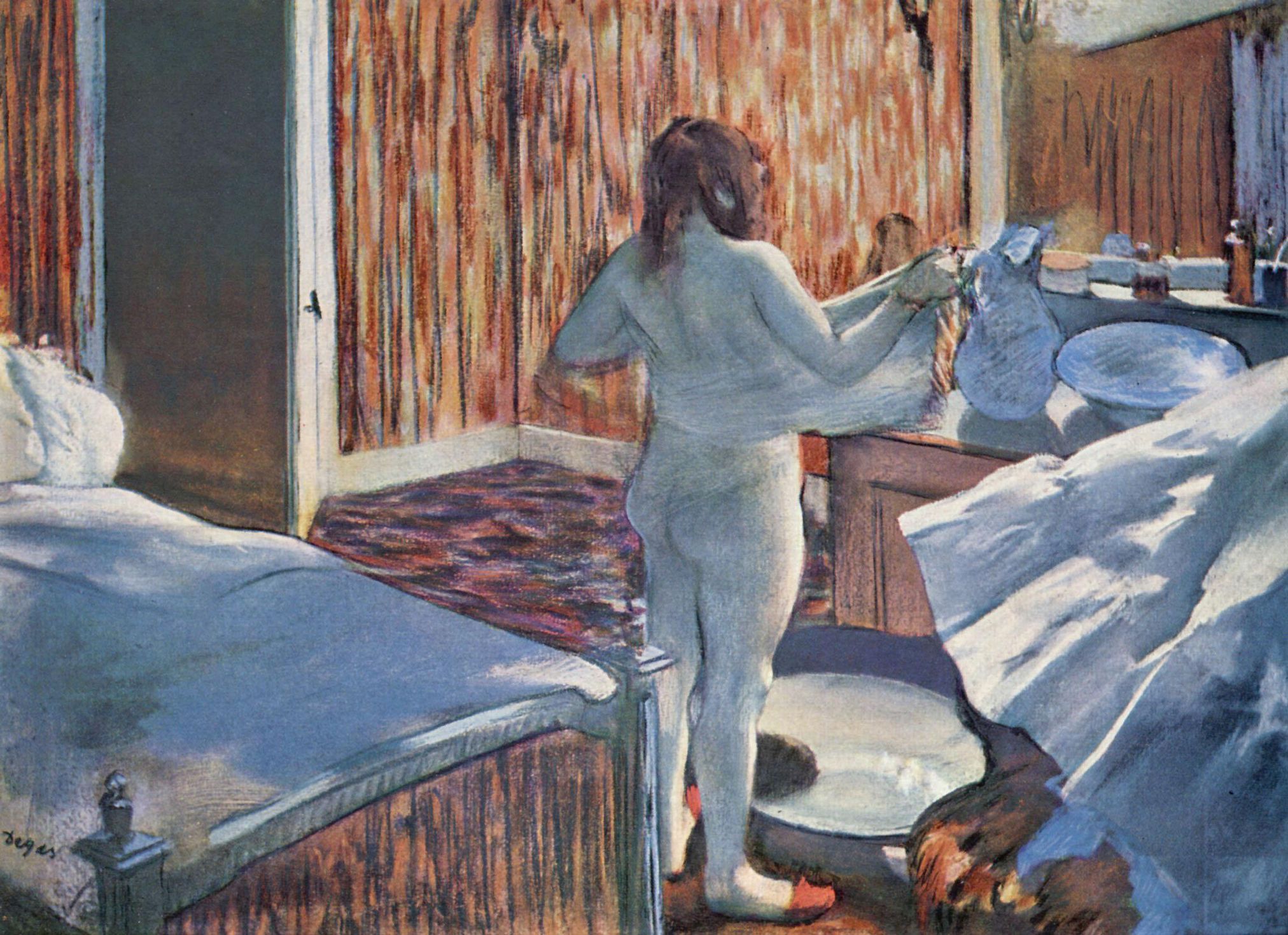 Edgar Germain Hilaire Degas: Frau bei der Toilette