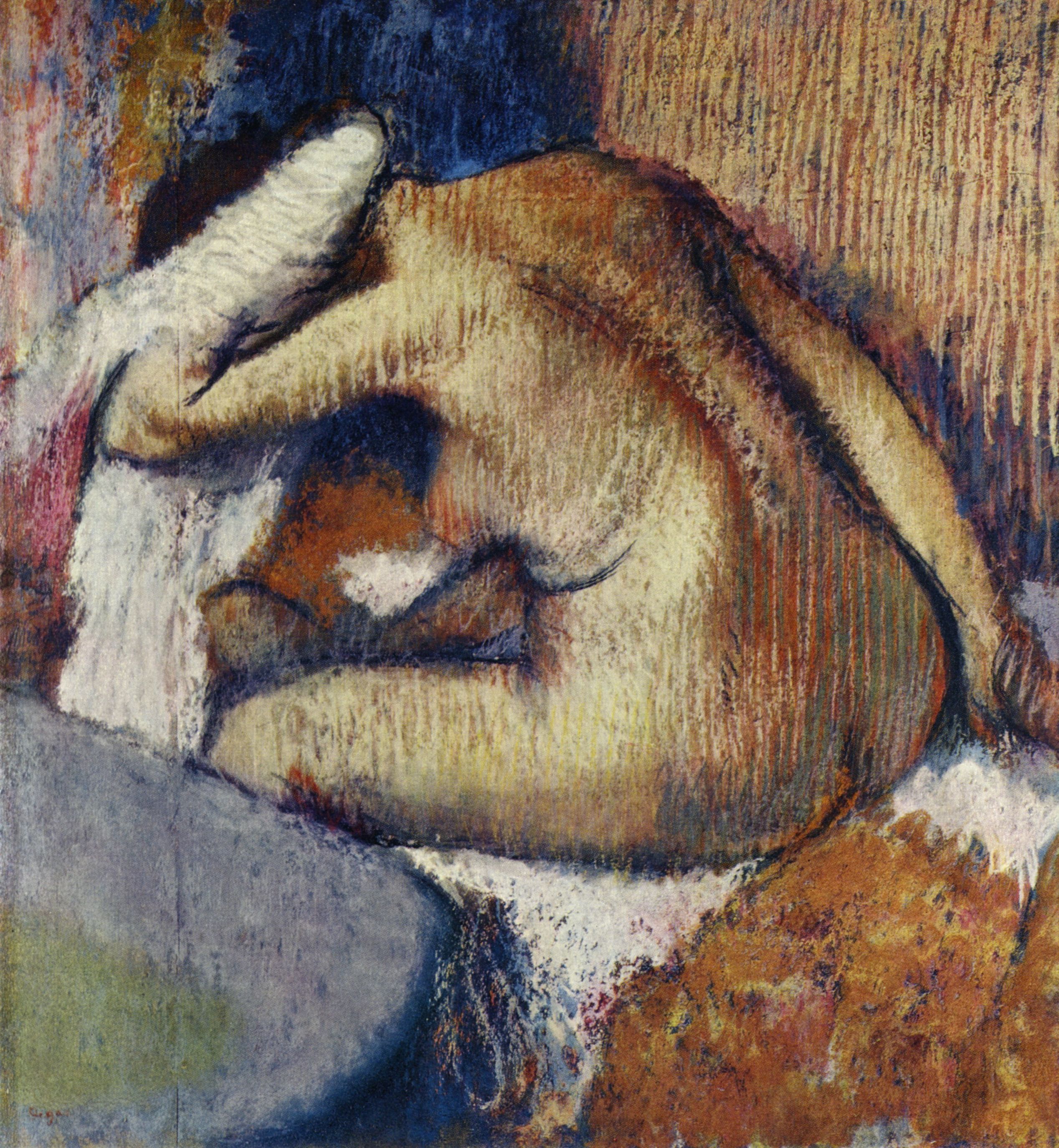 Edgar Germain Hilaire Degas: Frau beim Frottieren