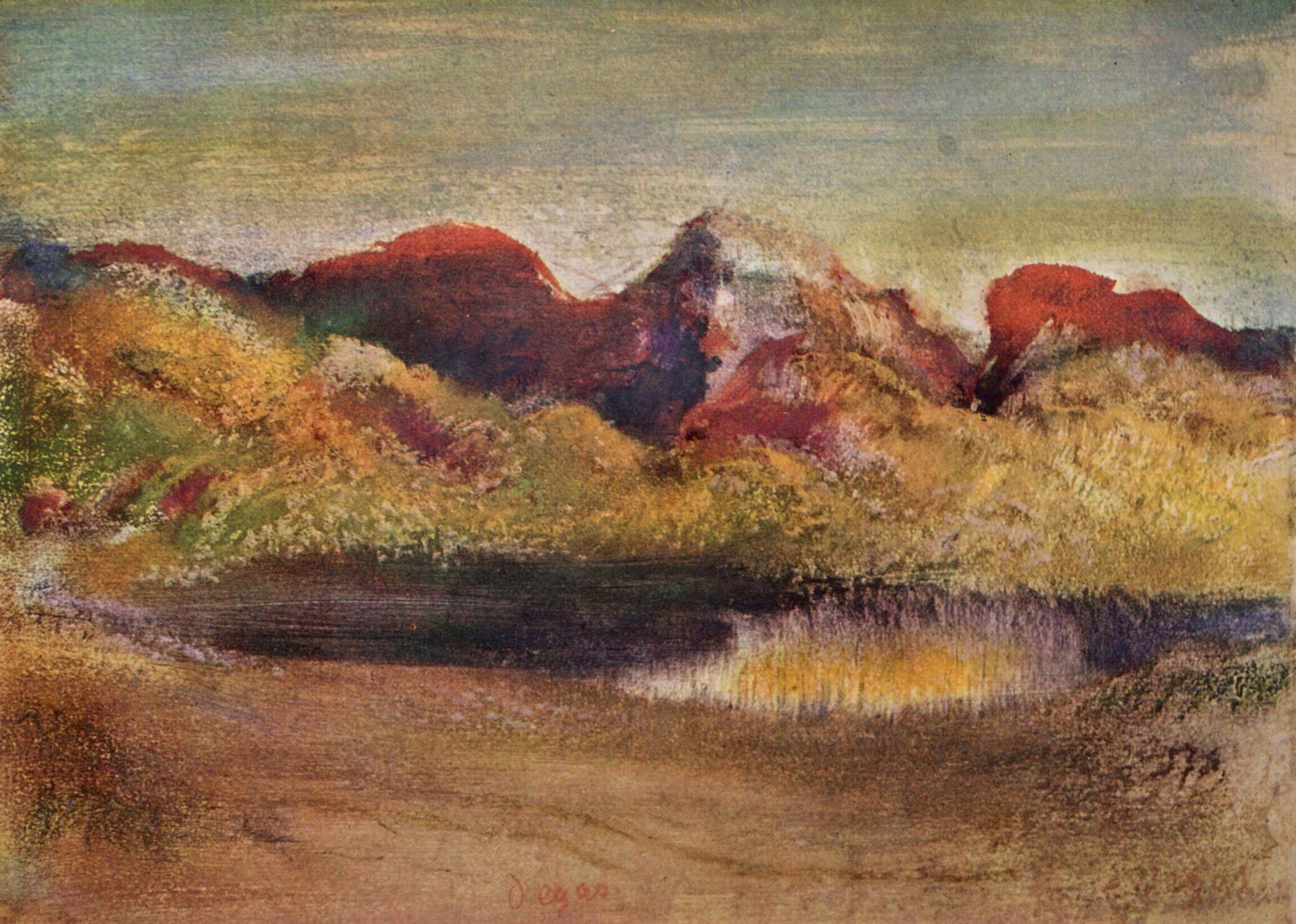 Edgar Germain Hilaire Degas: See und Berge