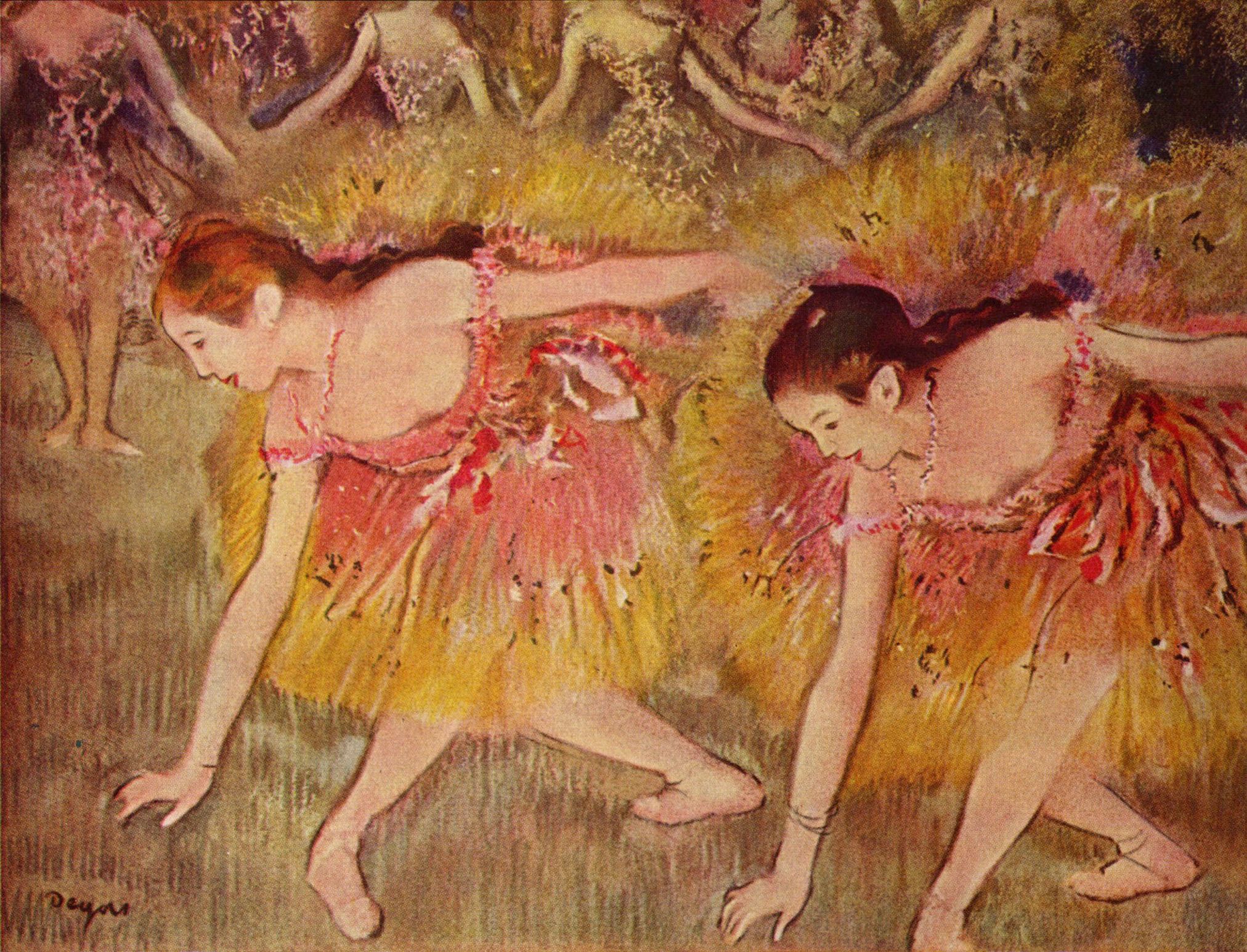 Edgar Germain Hilaire Degas: Sich verbeugende Tnzerinnen