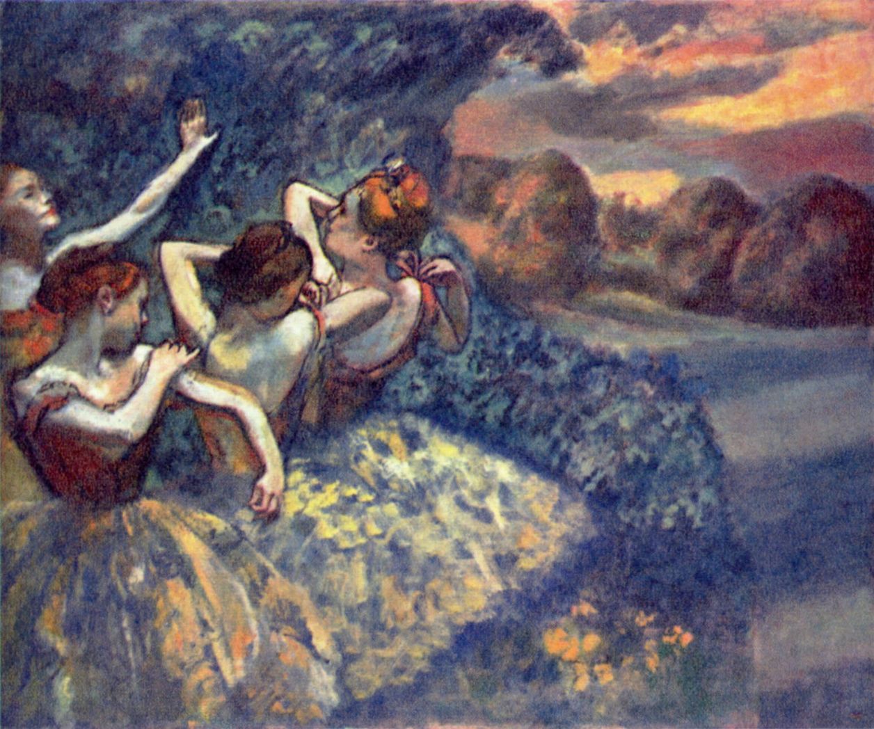 Edgar Germain Hilaire Degas: Vier Tnzerinnen