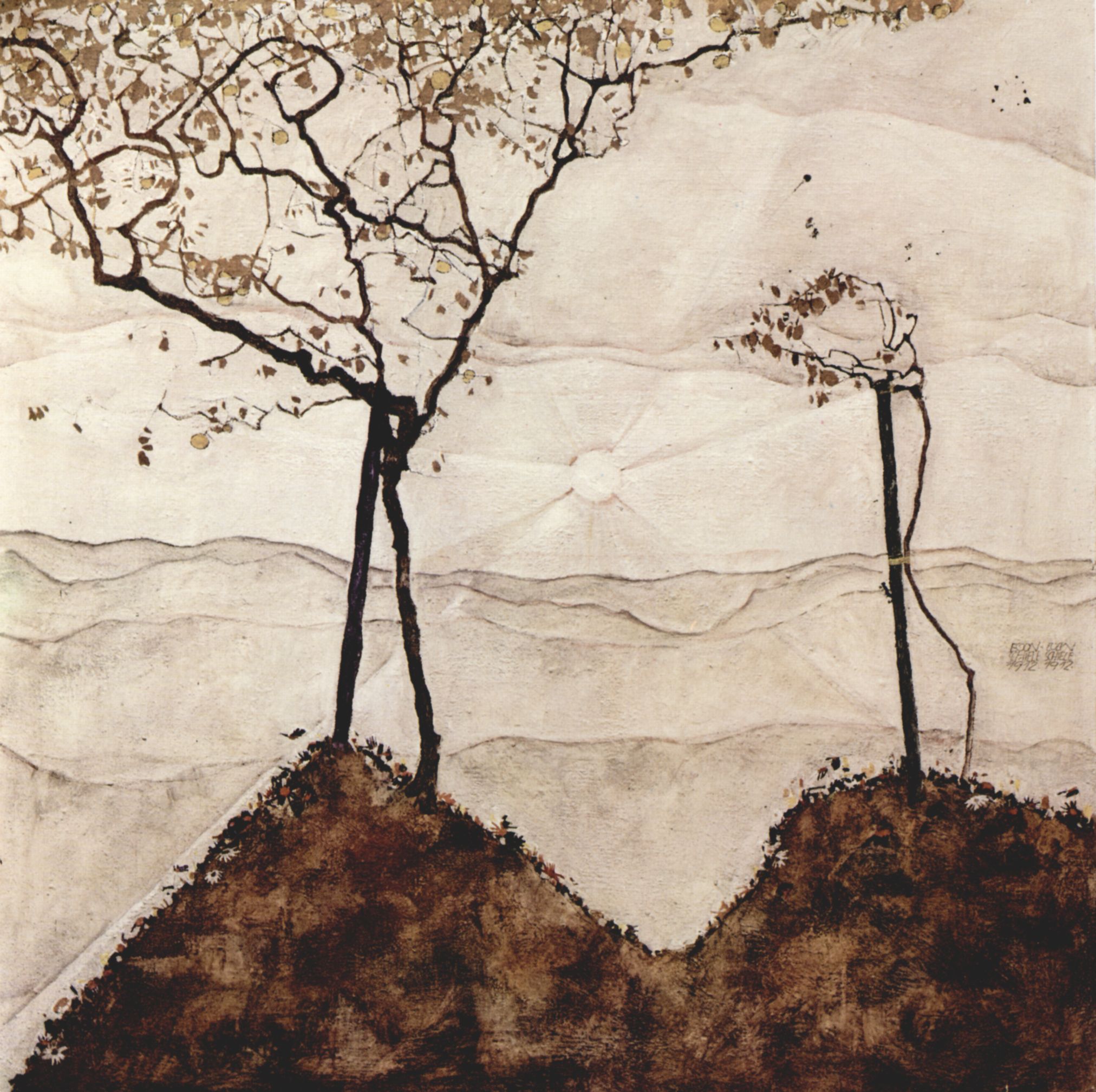 Egon Schiele: Herbstsonne und Bume