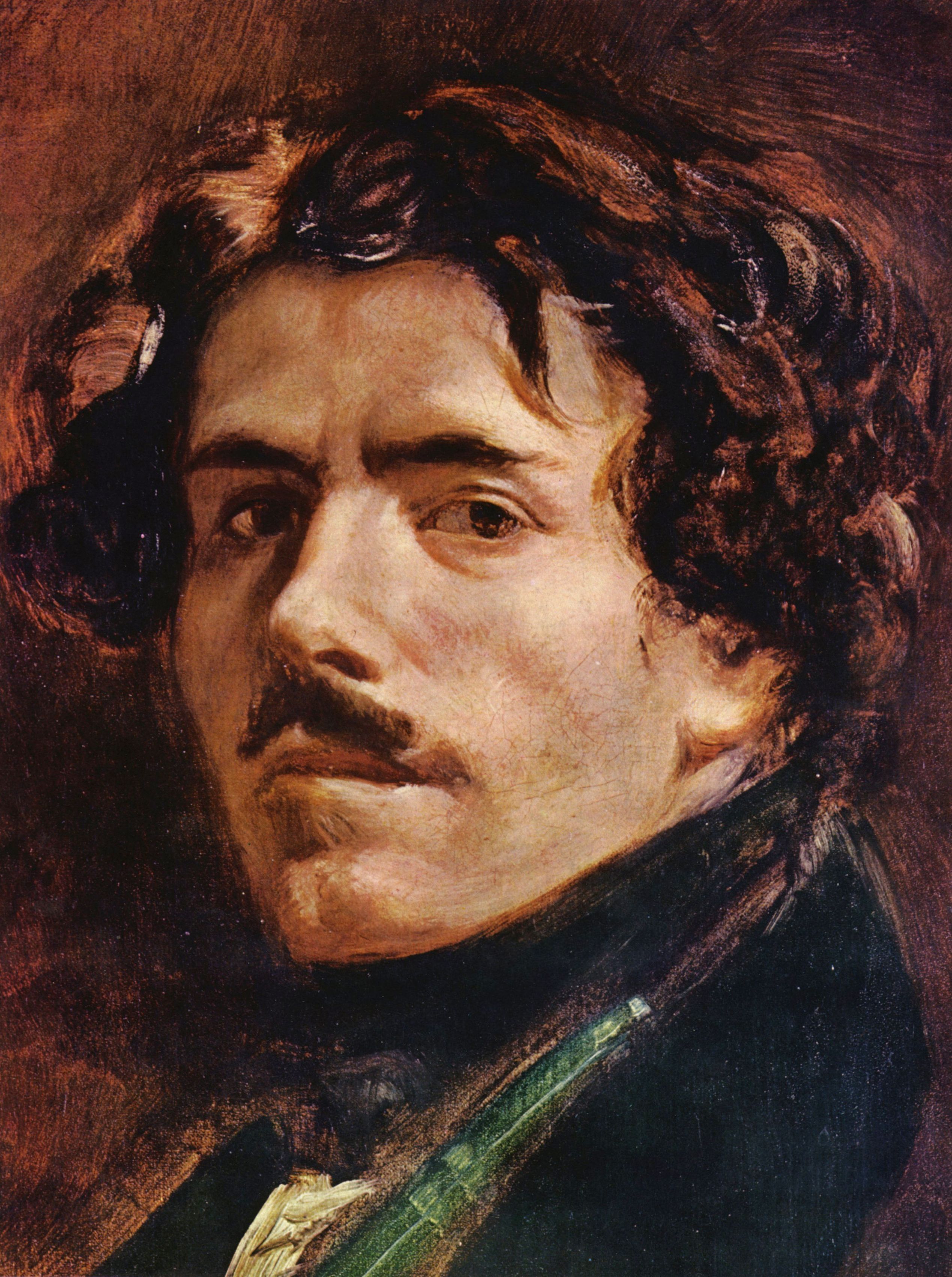 Eugne Ferdinand Victor Delacroix: Selbstportrt, Detail