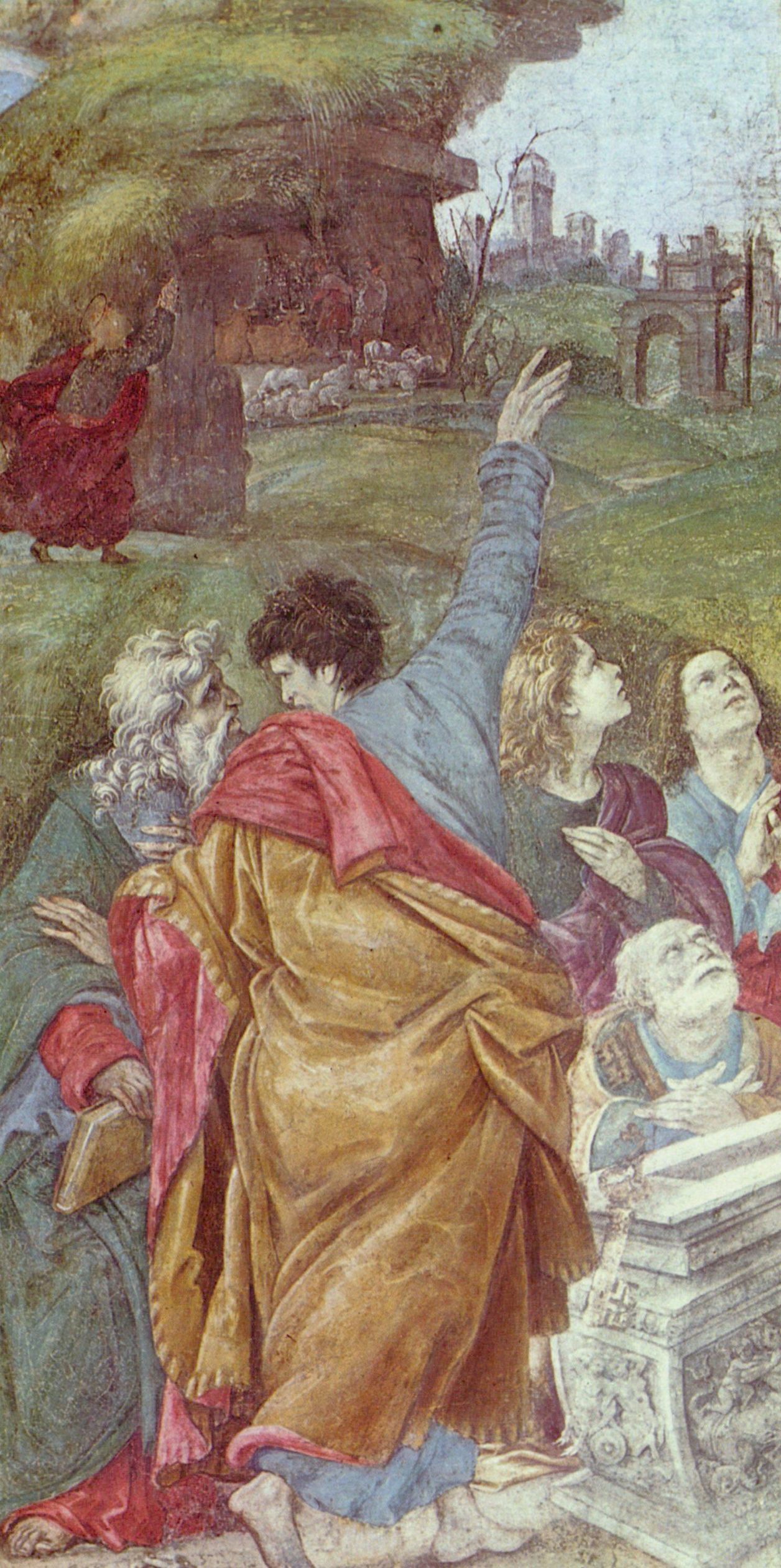 Filippino Lippi: Himmelfahrt, Detail