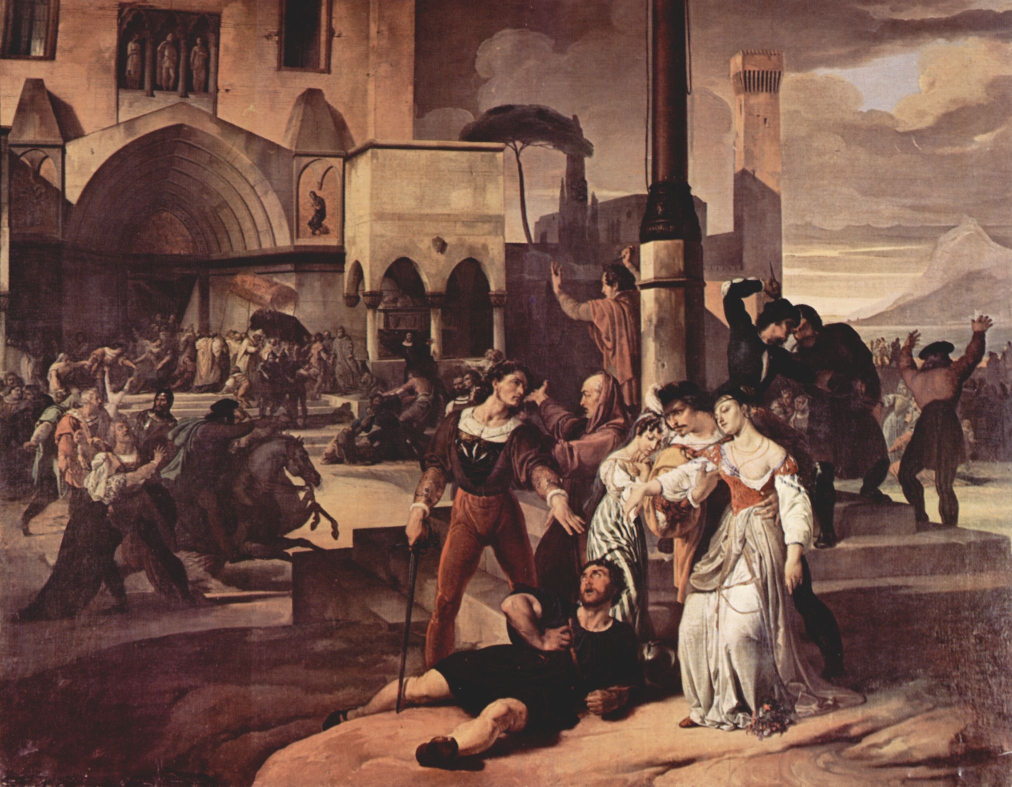 Francesco Hayez: Gemldeserie Sizilianische Abende, Szene 1