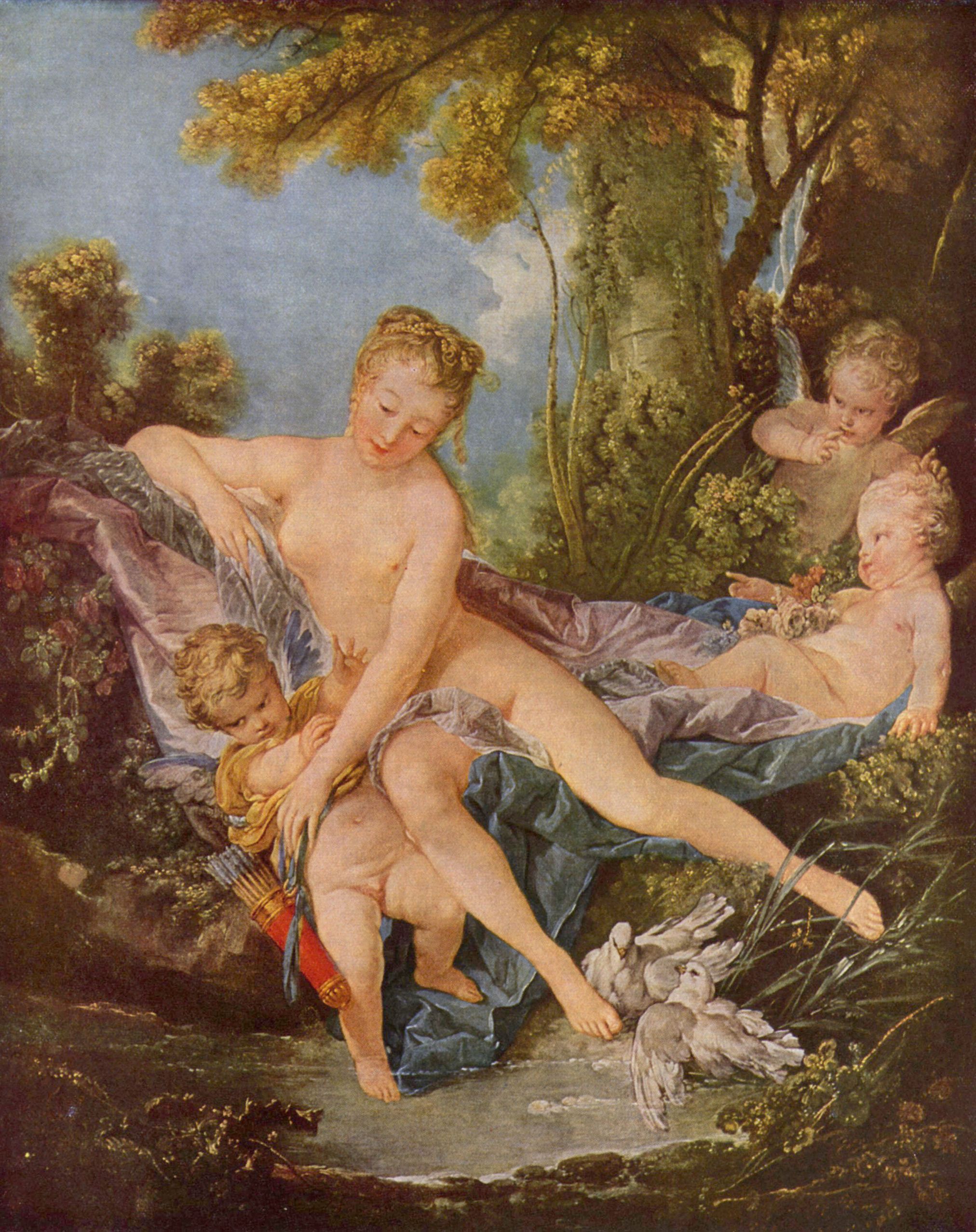 Franois Boucher: Venus trstet Amor