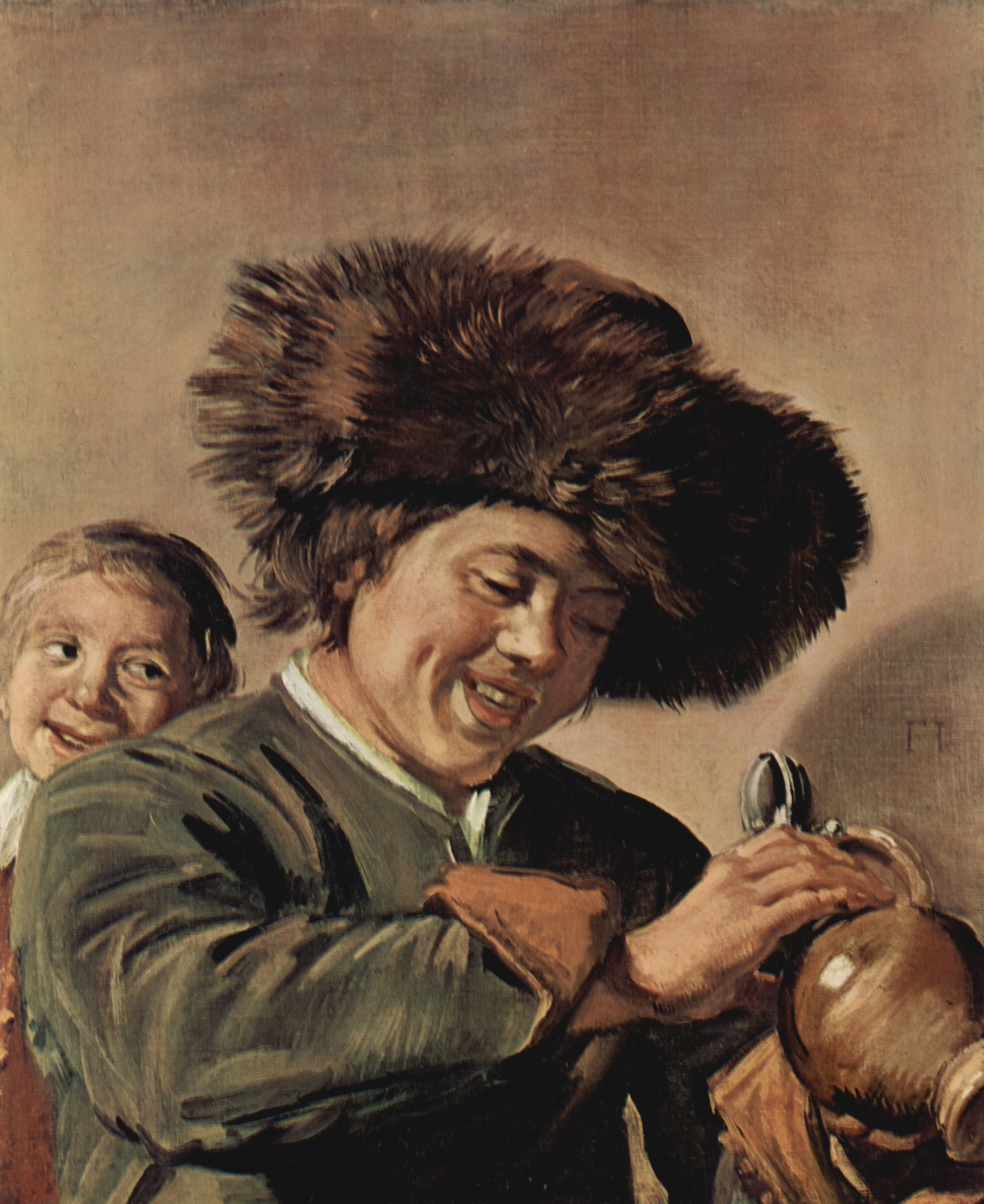 Frans Hals: Zwei lachende junger Mnner, einer mit Bierkrug