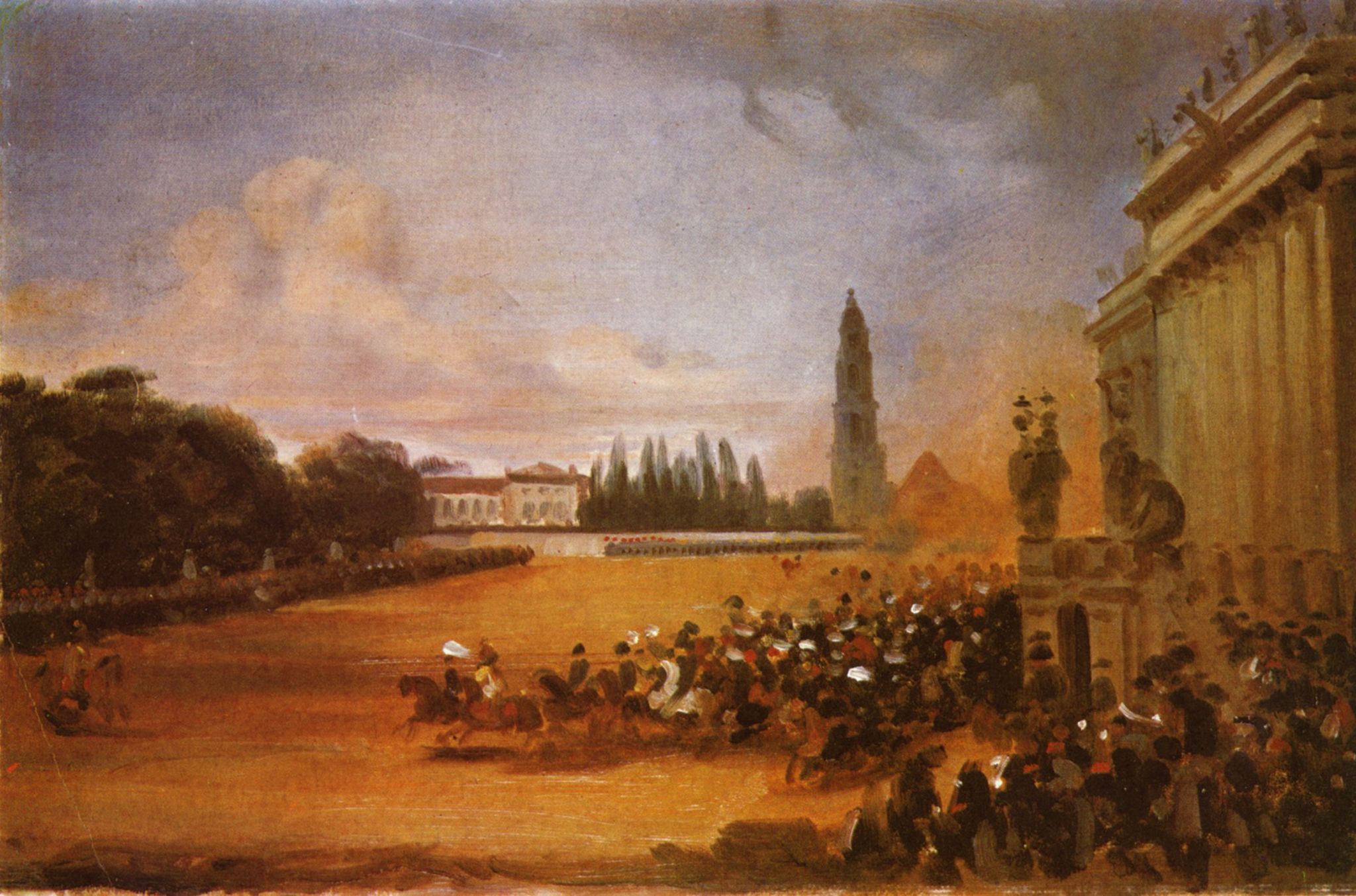 Franz Krger: Parade in Potsdam (Studie)