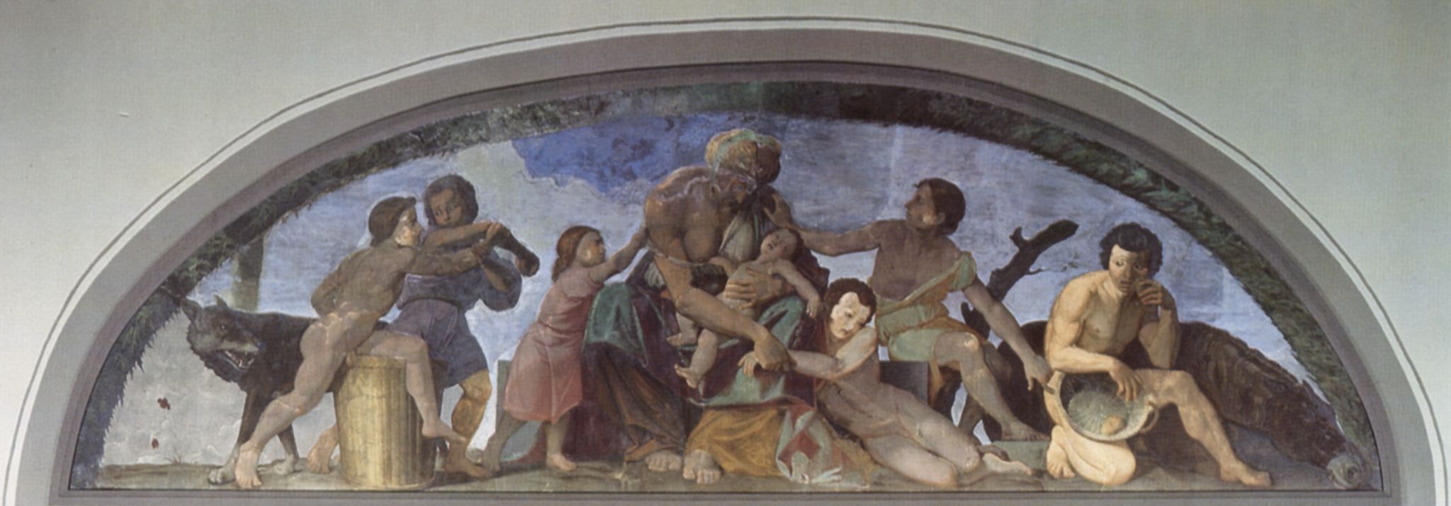 Friedrich Overbeck: Freskenzyklus des Casa Bartholdy in Rom, Szene: Die sieben mageren Jahre