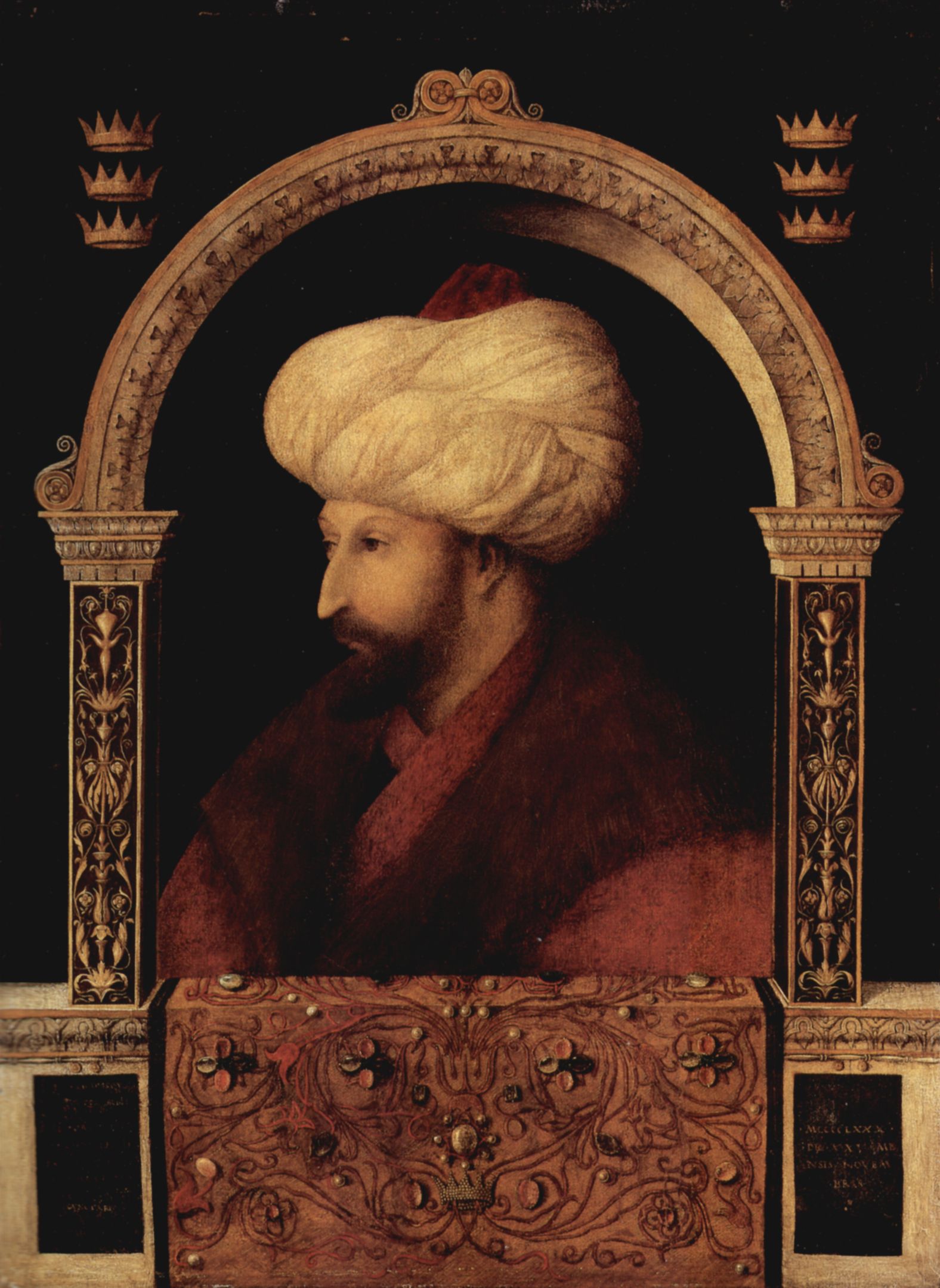 Gentile Bellini: Portrt des Sultans Mehmed II. Fatih, Der Eroberer