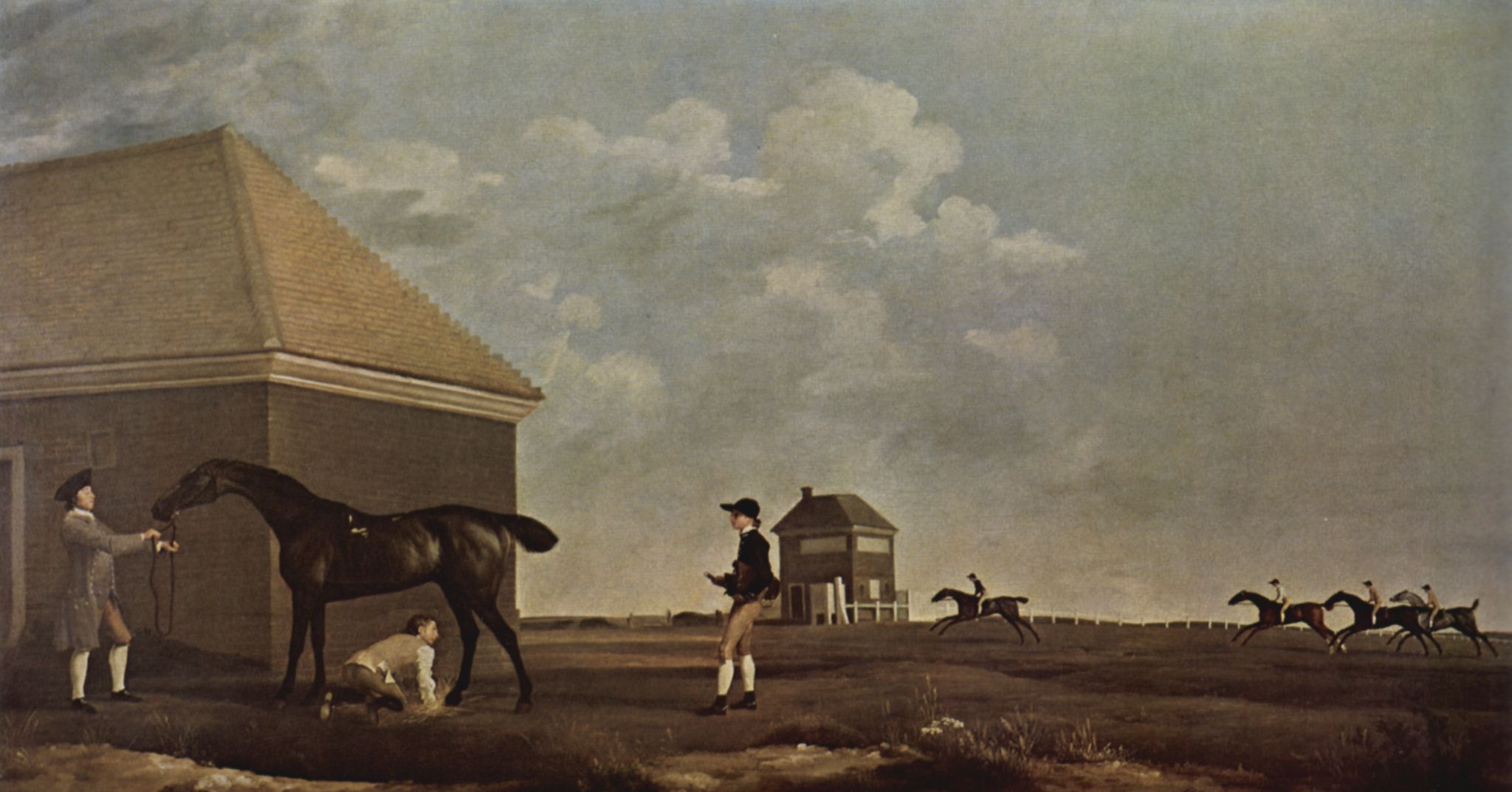 George Stubbs: Gimcrack mit einem Reitknecht auf Newmarket Heath