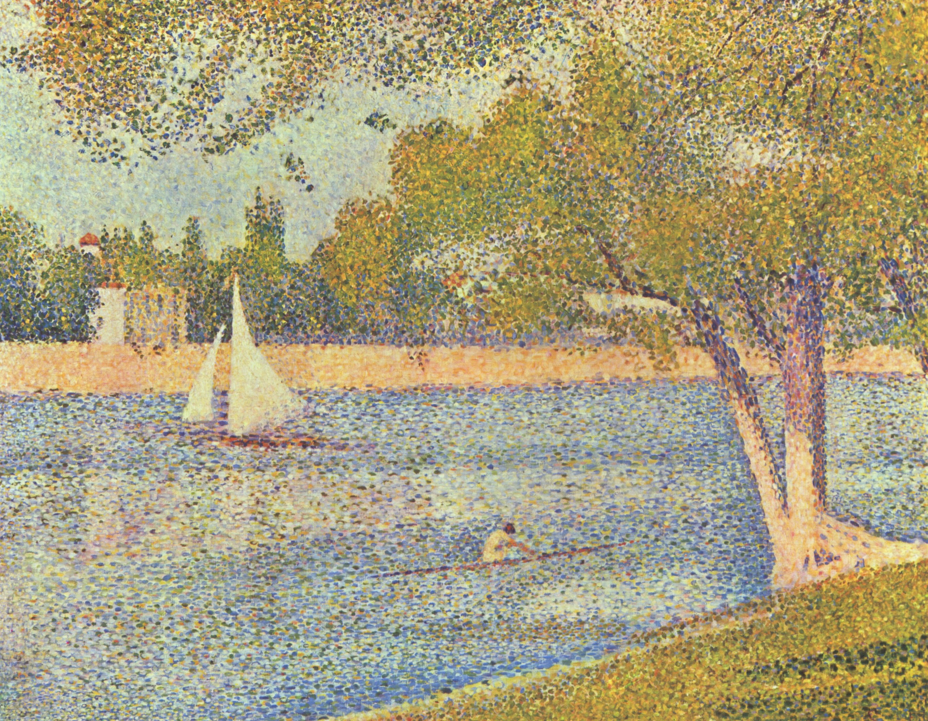 Georges Seurat: Die Seine an der Grand Jatte, Frühling