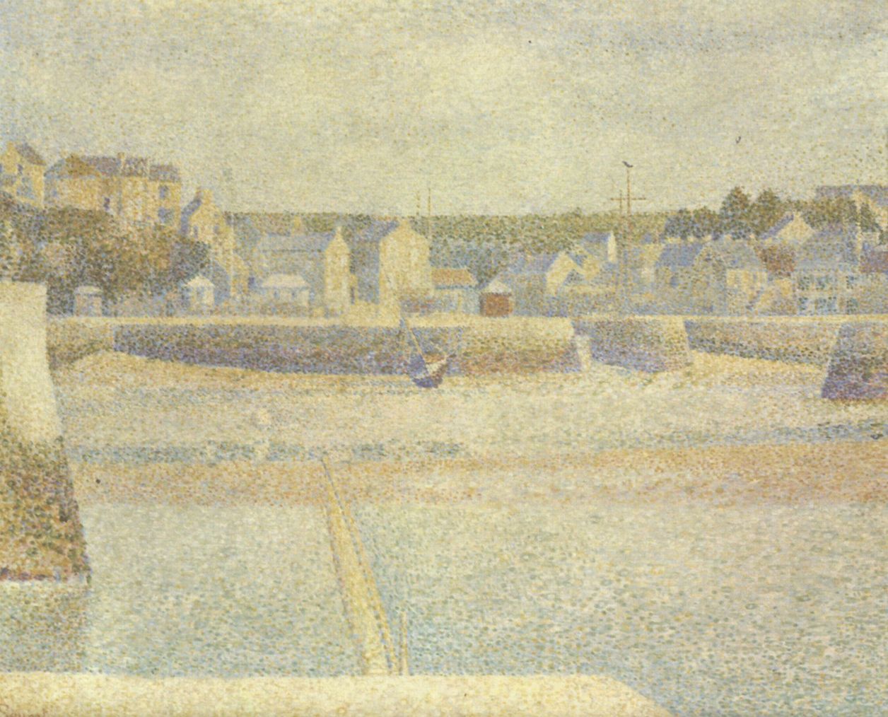 Georges Seurat: Port-en-Bessin, Der Vorhafen bei letzter Ebbe