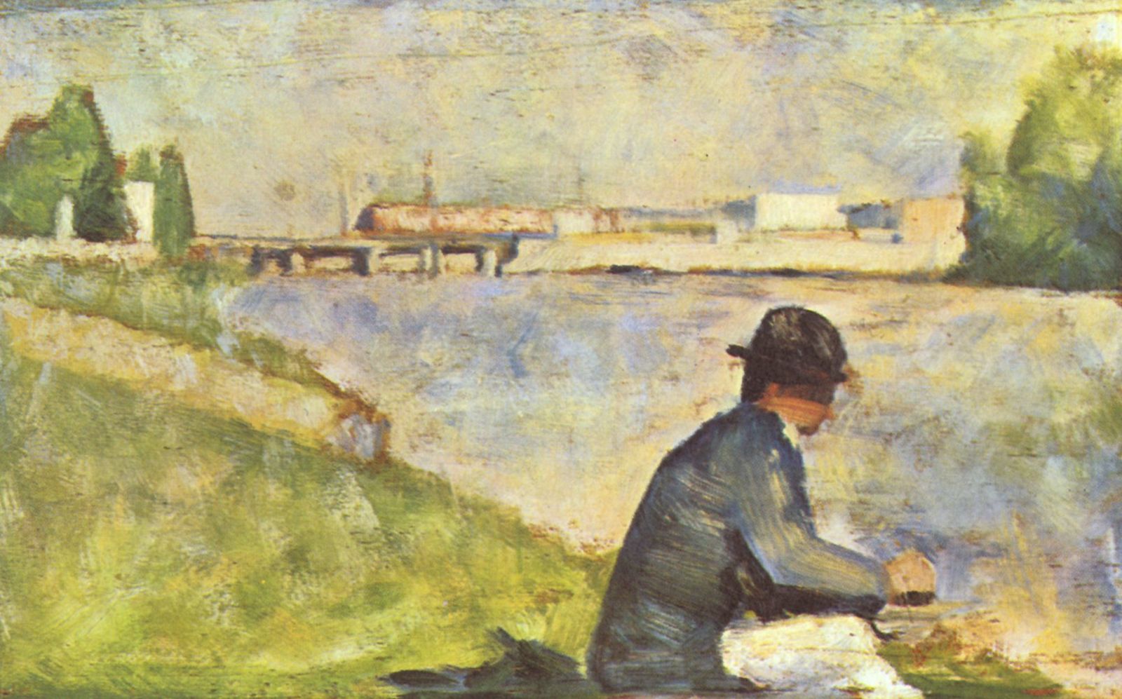 Georges Seurat: Sitzender Mann