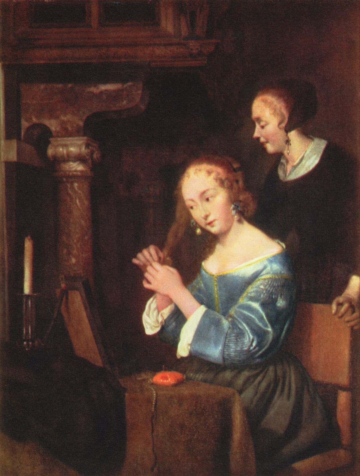 Gerard ter Borch d. J.: Dame bei der Toilette