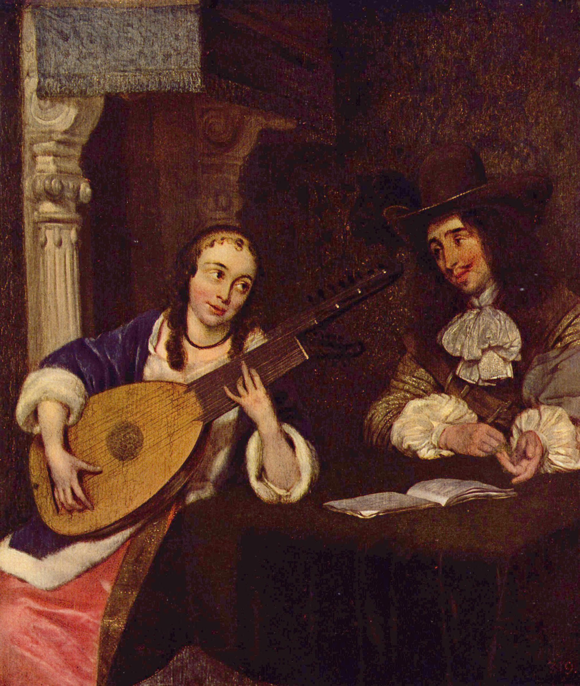 Gerard ter Borch d. J.: Die Lautenspielerin