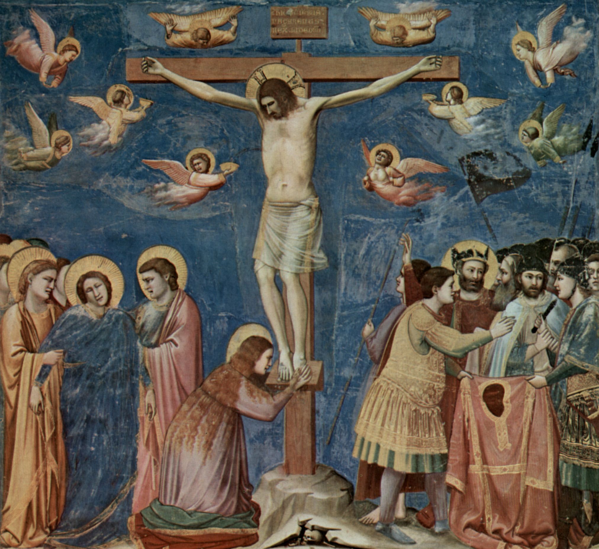 Giotto di Bondone: Freskenzyklus in der Arenakapelle in Padua (Scrovegni-Kapelle), Szene: Kreuzigung