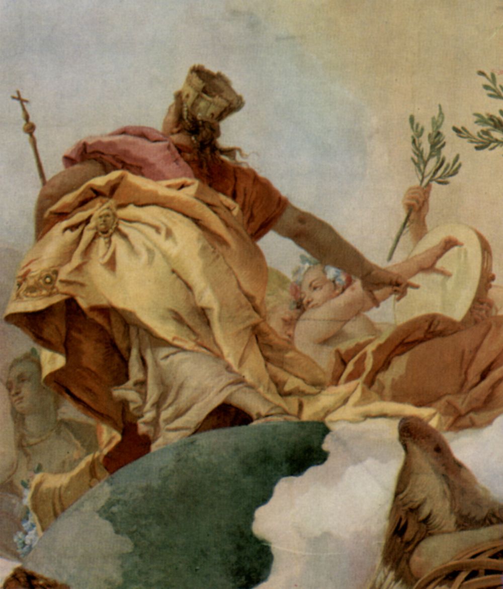 Giovanni Battista Tiepolo: Apotheose der Familie Pisani, Detail