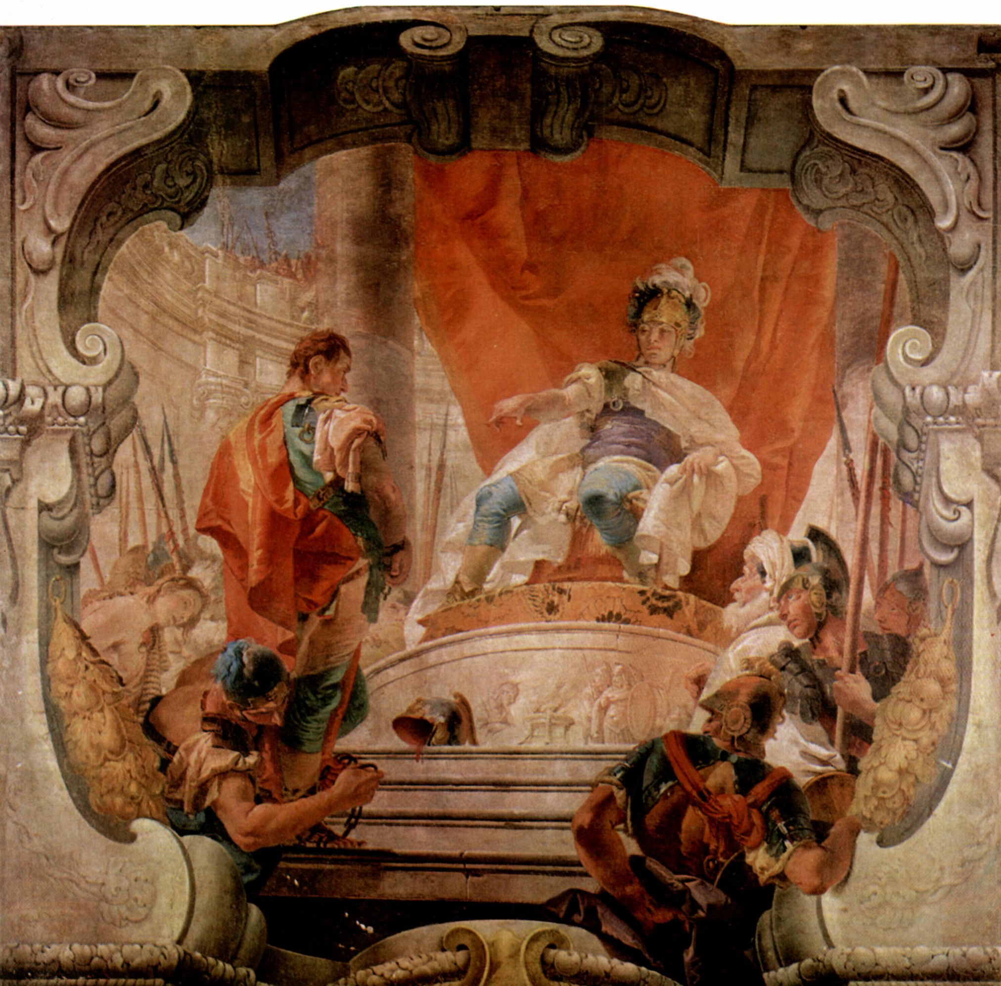 Giovanni Battista Tiepolo: Fresken im Palazzo Dugnani, Szene: Scipio und der Sklave