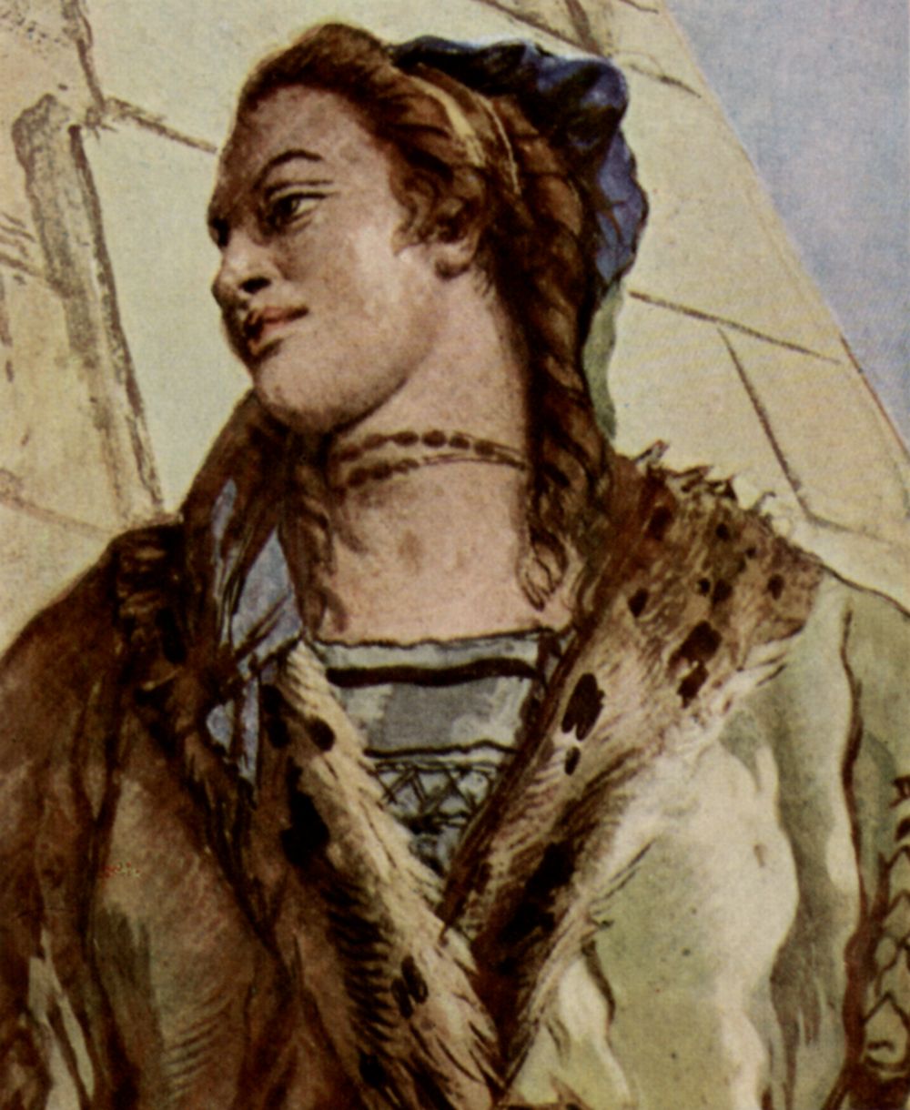 Giovanni Battista Tiepolo: Fresken Treppenhaus des Wrzburger Residenzschloes, Szenen zur Apotheose des Frstbischofs, Detail