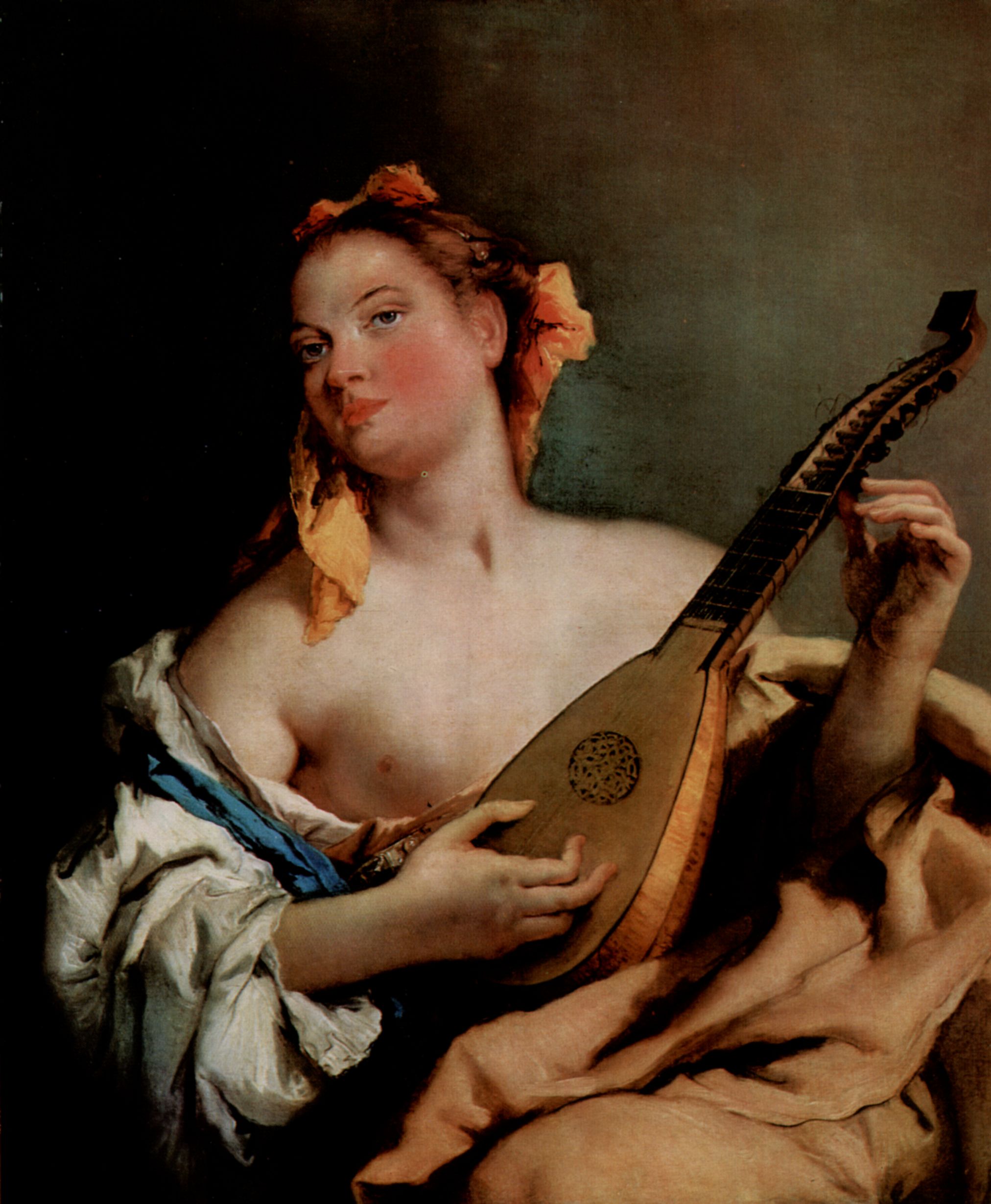 Giovanni Battista Tiepolo: Junge Sngerin mit Mandoline