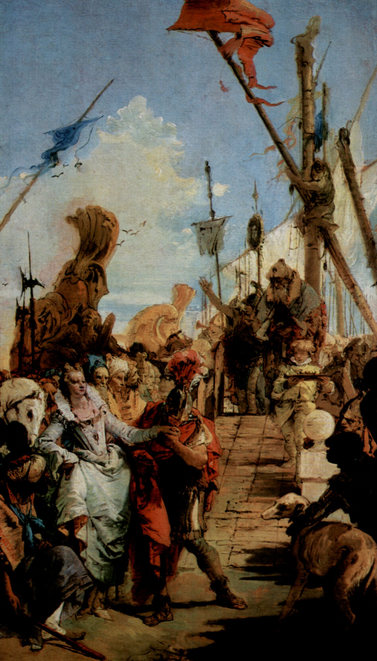 Giovanni Battista Tiepolo: Treffen von Marc Antonius und Kleopatra