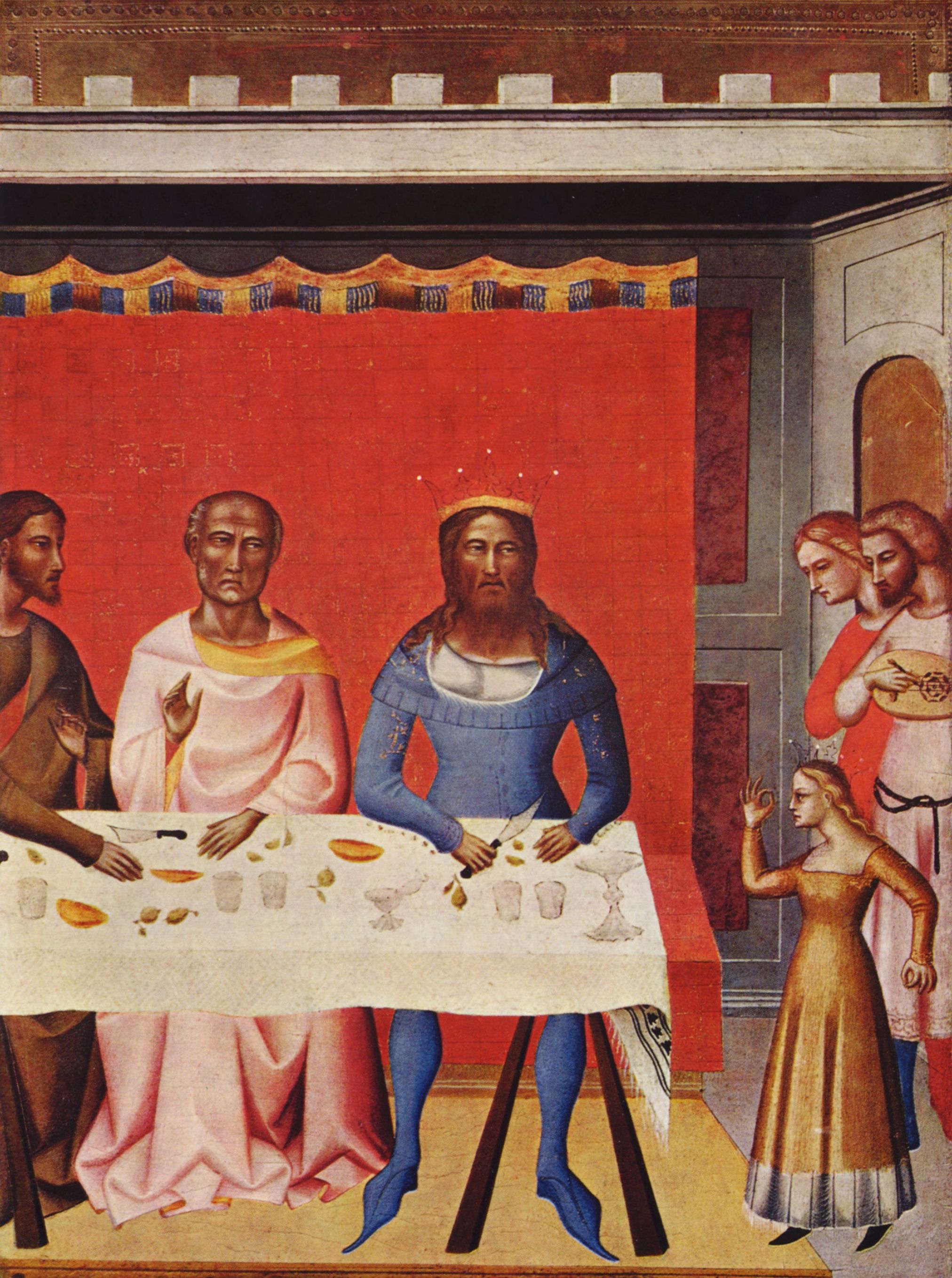 Giovanni del Biondo: Hl. Johannes der Tufer und Szenen aus seinem Leben, Detail