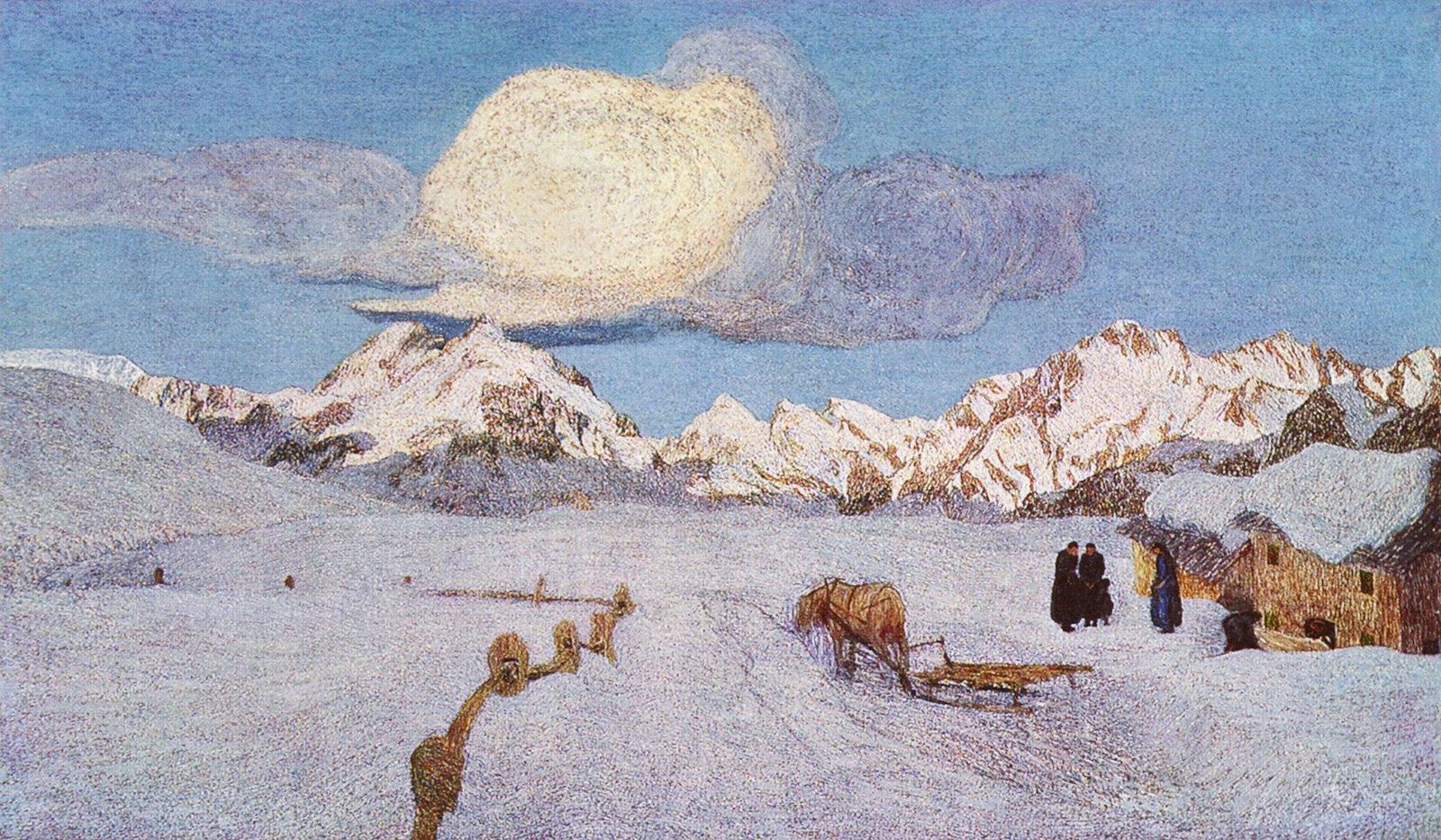 Giovanni Segantini: Alpen-Triptychon: Vergehen