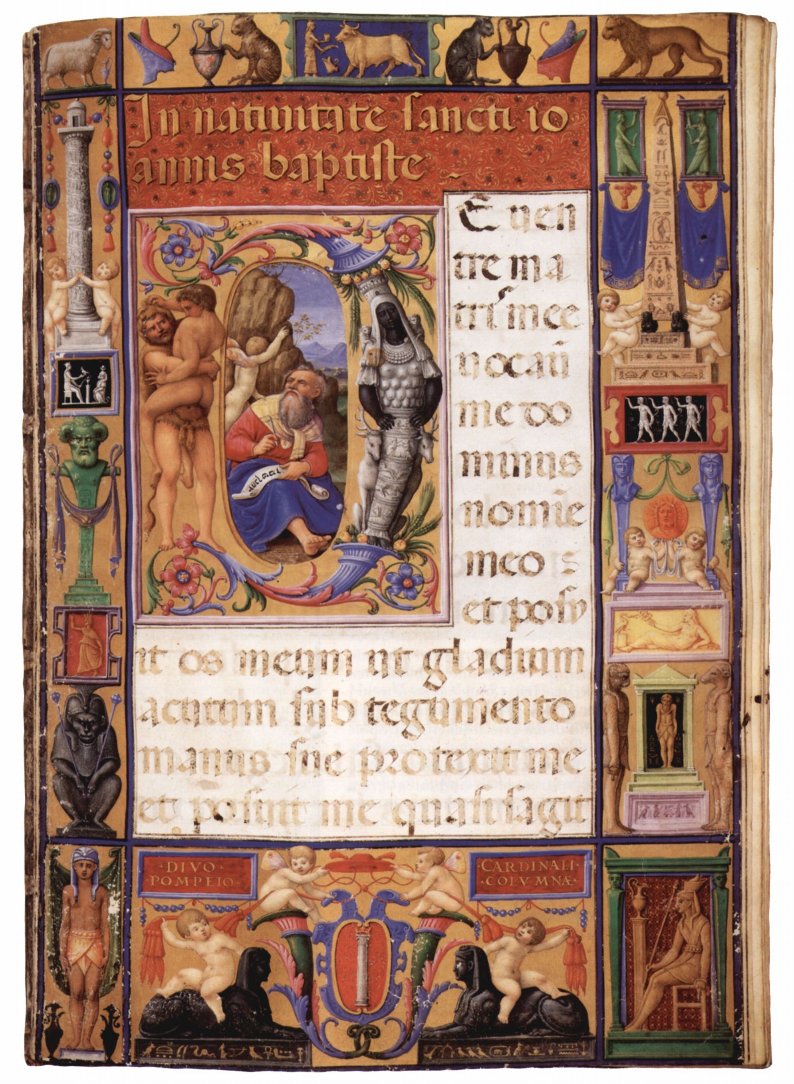 Giulio Clovio: Colonna-Missale, Szene: Berufung des Johannes